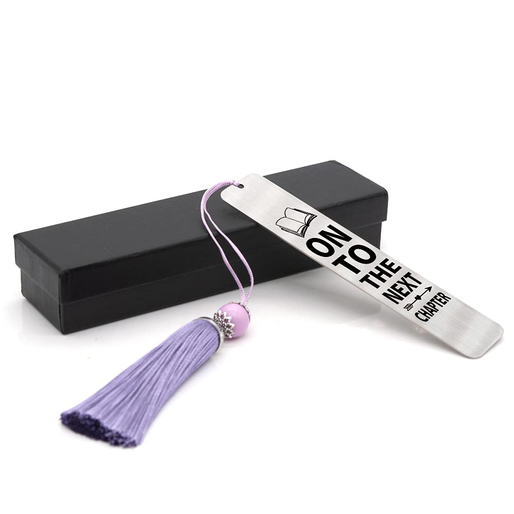 DYJYBMY Engraved Metal Bookmark - Stainless Steel Bookmark for Women, Book Lovers Gift - Perfect for Teachers, Book Club Friends & Retirement - Funny Birthday Present - Great for Reading, Bookworm Gifts & Literary Enthusiasts