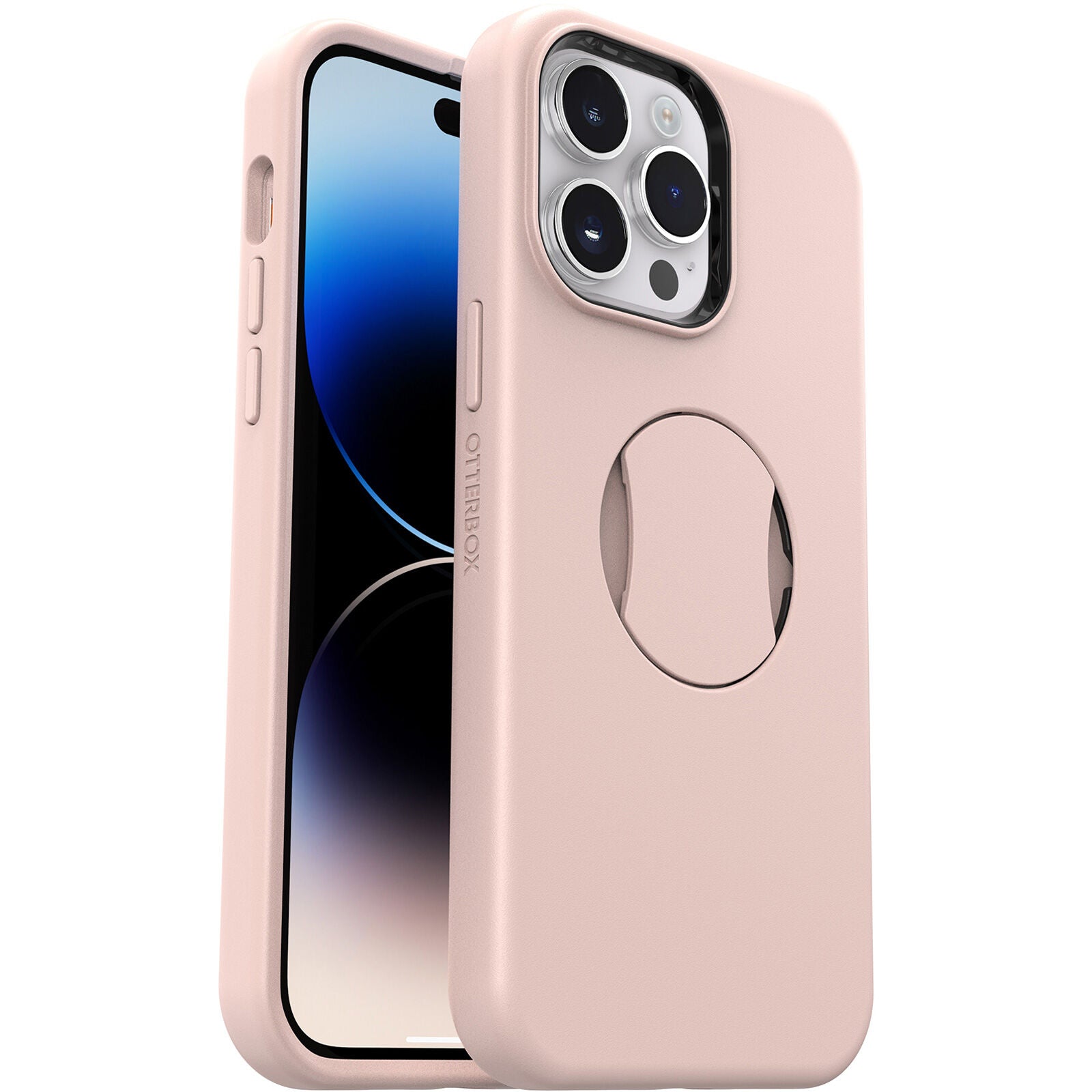 iPhone 14 Pro Max Otterbox OtterGrip Symmetry Series Protective Case - Pink (Made Me Blush) | Shockproof & Slim Design for Everyday Use & Outdoor Activities