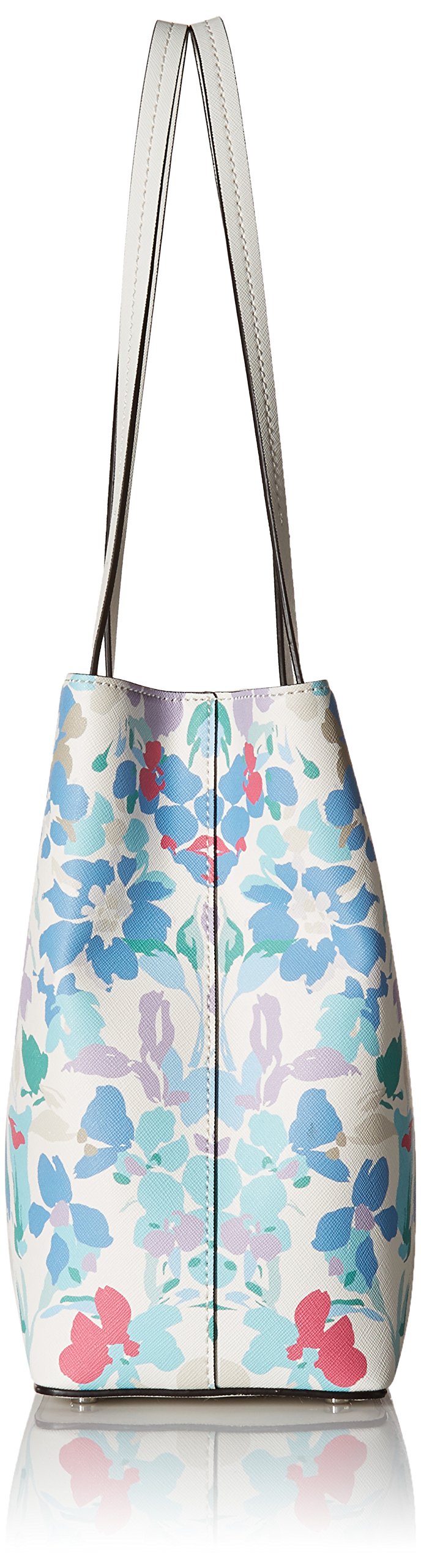 Calvin Klein Maggie Printed Saffiano Leather East West Tote Bag for Women - Stylish Work & Travel Handbag, Perfect for Office, Commute & Weekend Getaways