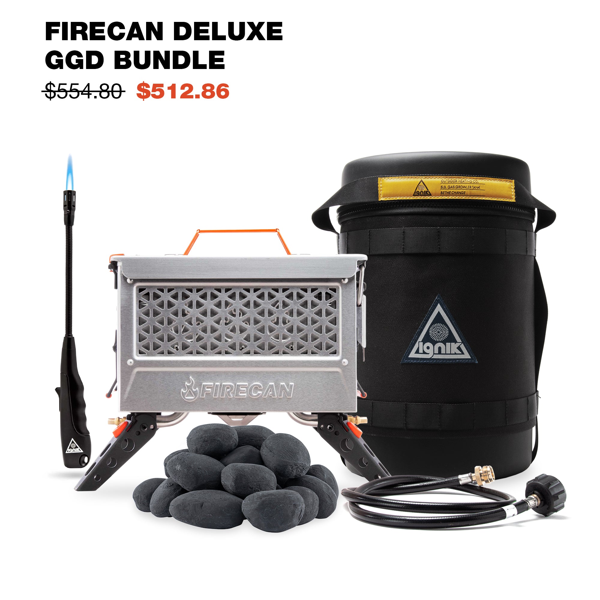 FireCan Deluxe GGD Bundle - Premium Camping & Survival Gear for Outdoor Adventures, Emergency Preparedness & Backpacking Trips