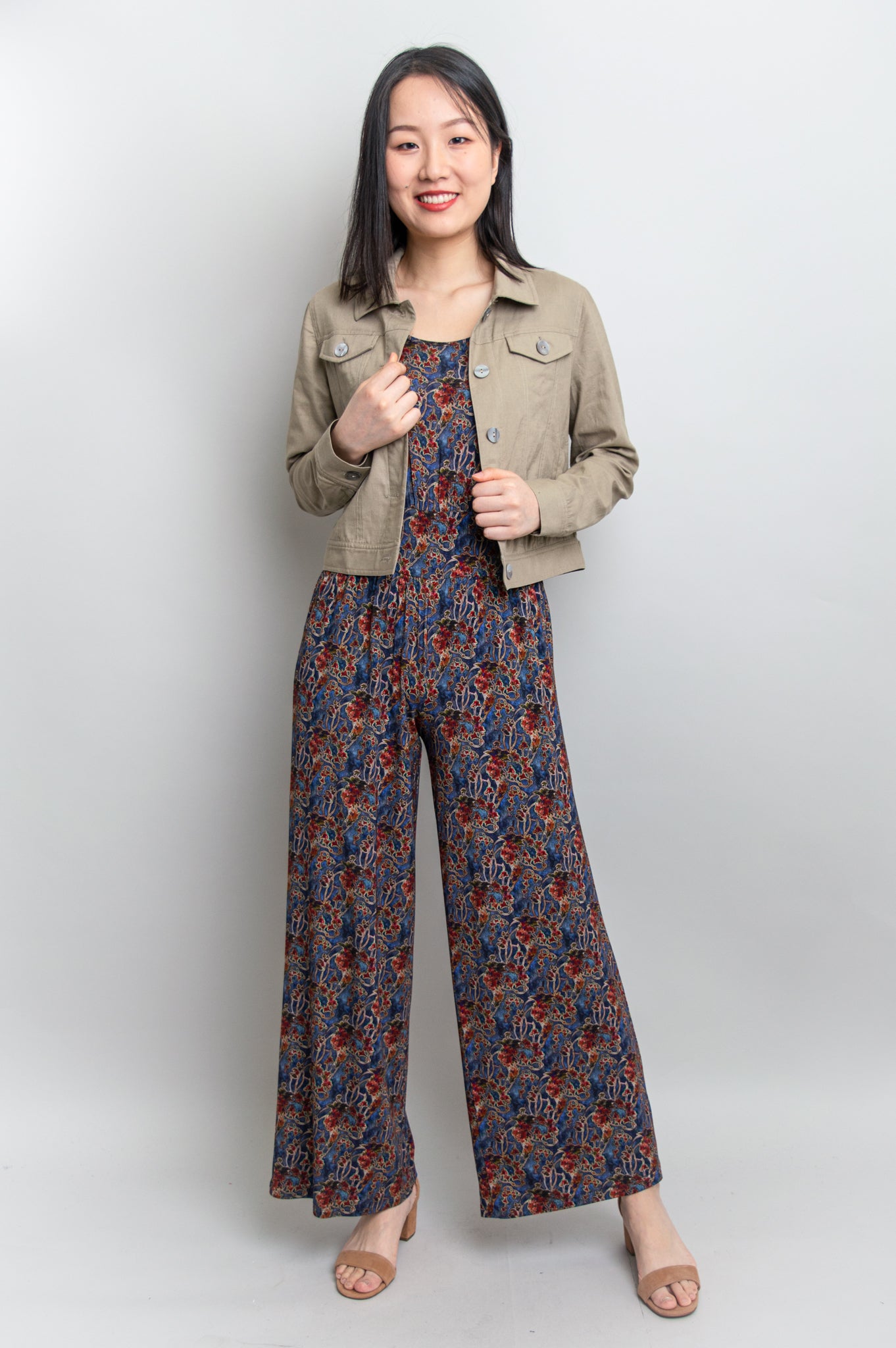 Jolin Jumpsuit - Shadow Dance Bamboo Fabric Women's Romper | Perfect for Summer Outfits, Beach Vacations & Casual Wear