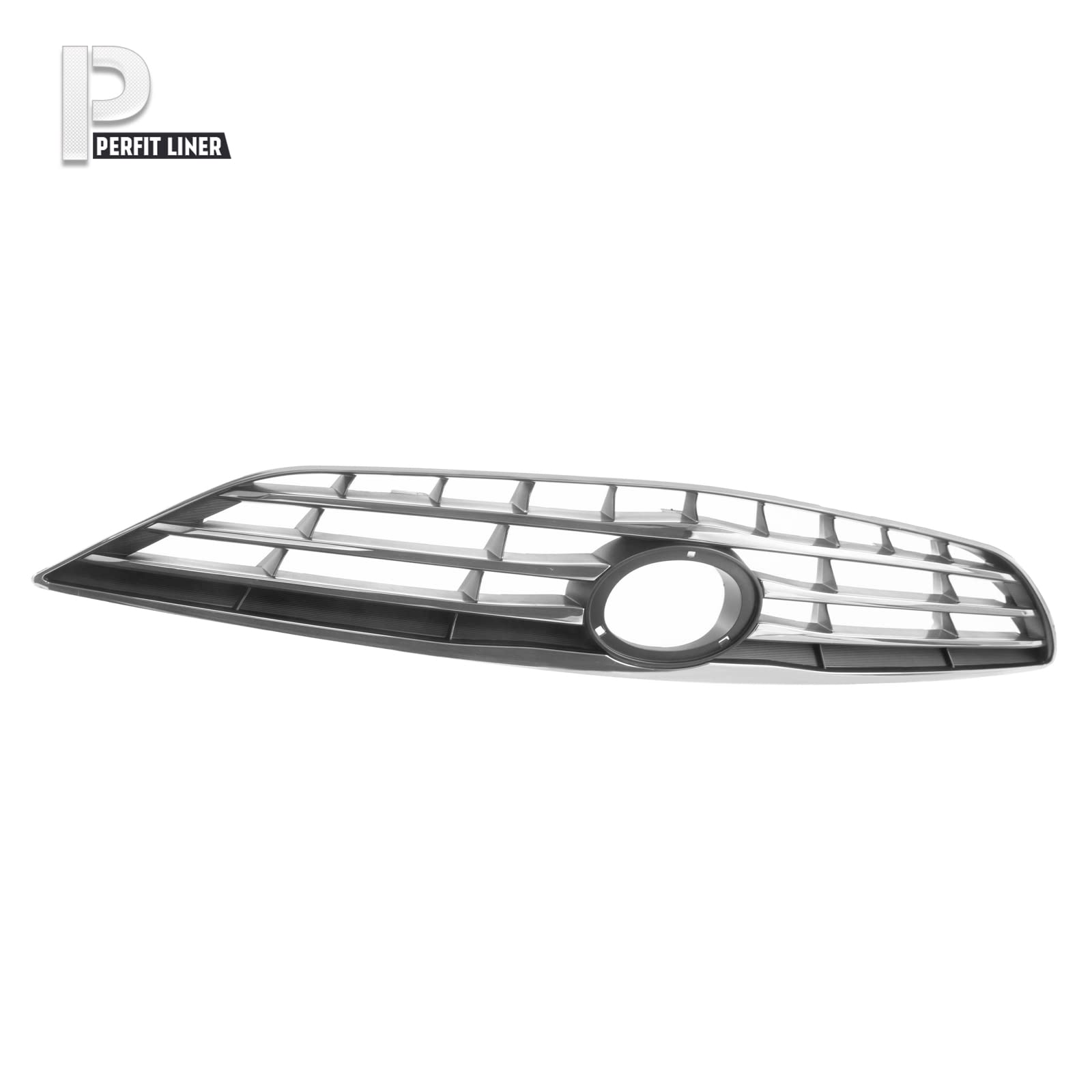 Perfit Liner Front Upper Chrome Gray Grille Grill Compatible With 2005-2006 TOYOTA Camry Fits LE XLE USA Type TO1200267 5310106050 - Perfect Replacement for Damaged Grilles, Enhances Vehicle Appearance