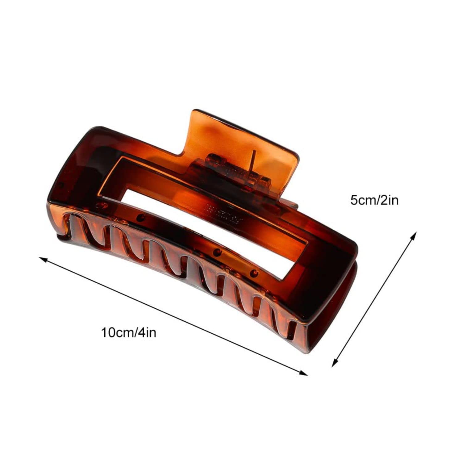 Minta 3 Pack Large Tortoise Hair Claw Clips for Thick Hair - Acrylic Hair Clips for Women & Girls - Perfect for Ponytails, Buns & Updos