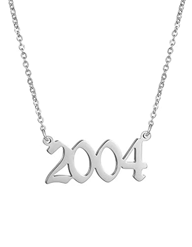 Year Necklace Silver-2004