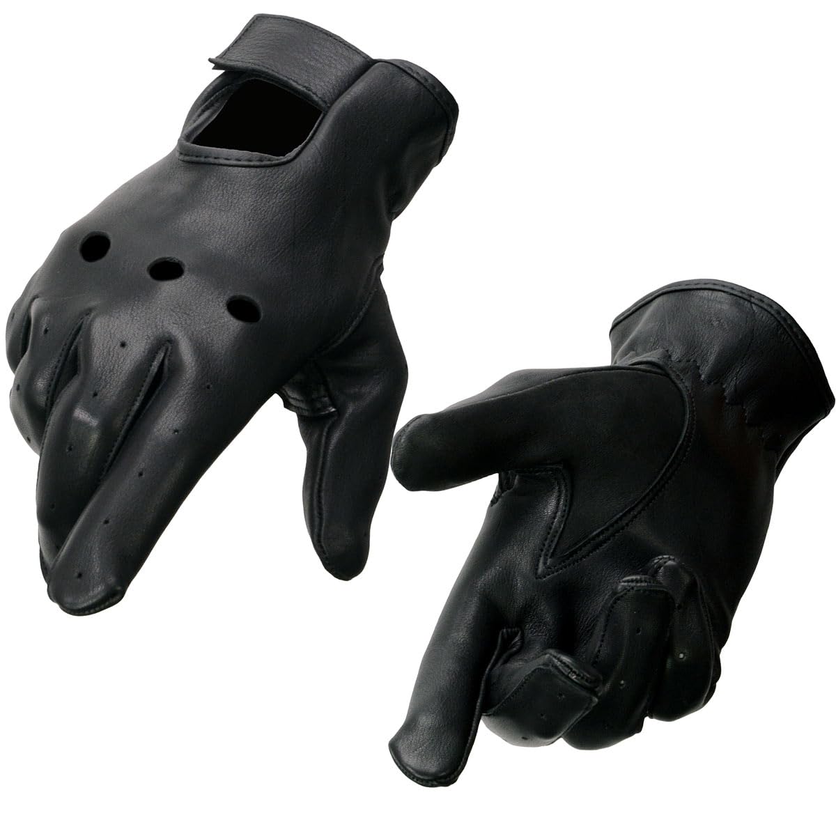 Premium Men's Deerskin Driving Gloves - Soft Leather, Comfortable Grip - Ideal for Road Trips, Commuting & Classic Car Enthusiasts