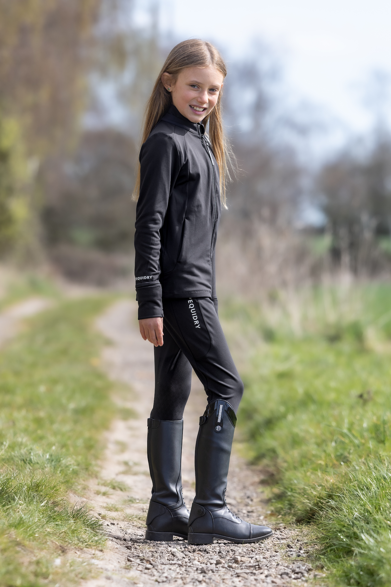 Waterproof Kids Leggings for Girls & Boys - Black & White | Outdoor Play, Sports & Everyday Wear
