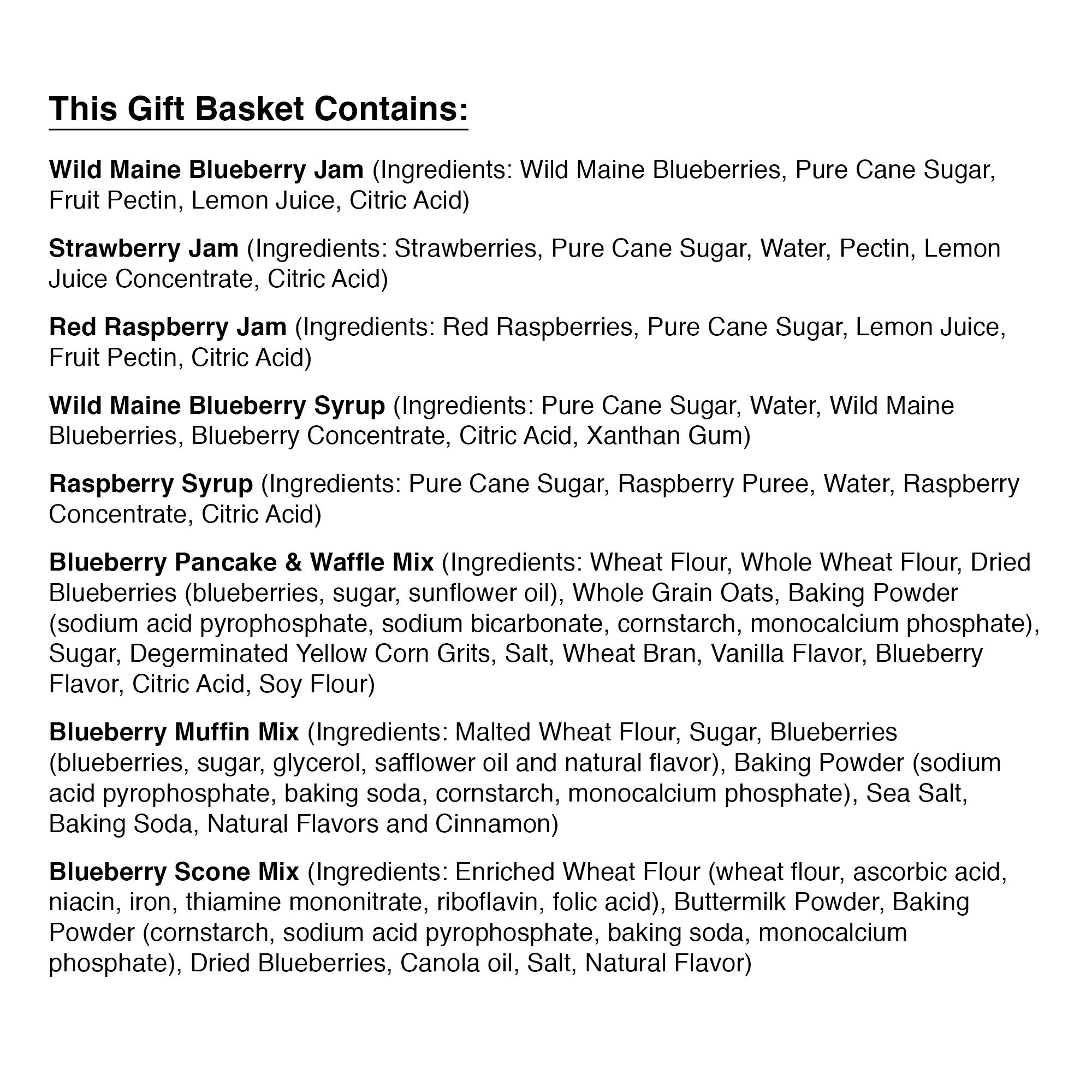 Stonewall Kitchen Berry Breakfast Gift Basket - 9 Piece Wooden Gift Box Set with Strawberry Jam, Pancake Mix & More | Perfect for Holidays, Housewarming & Corporate Gifts