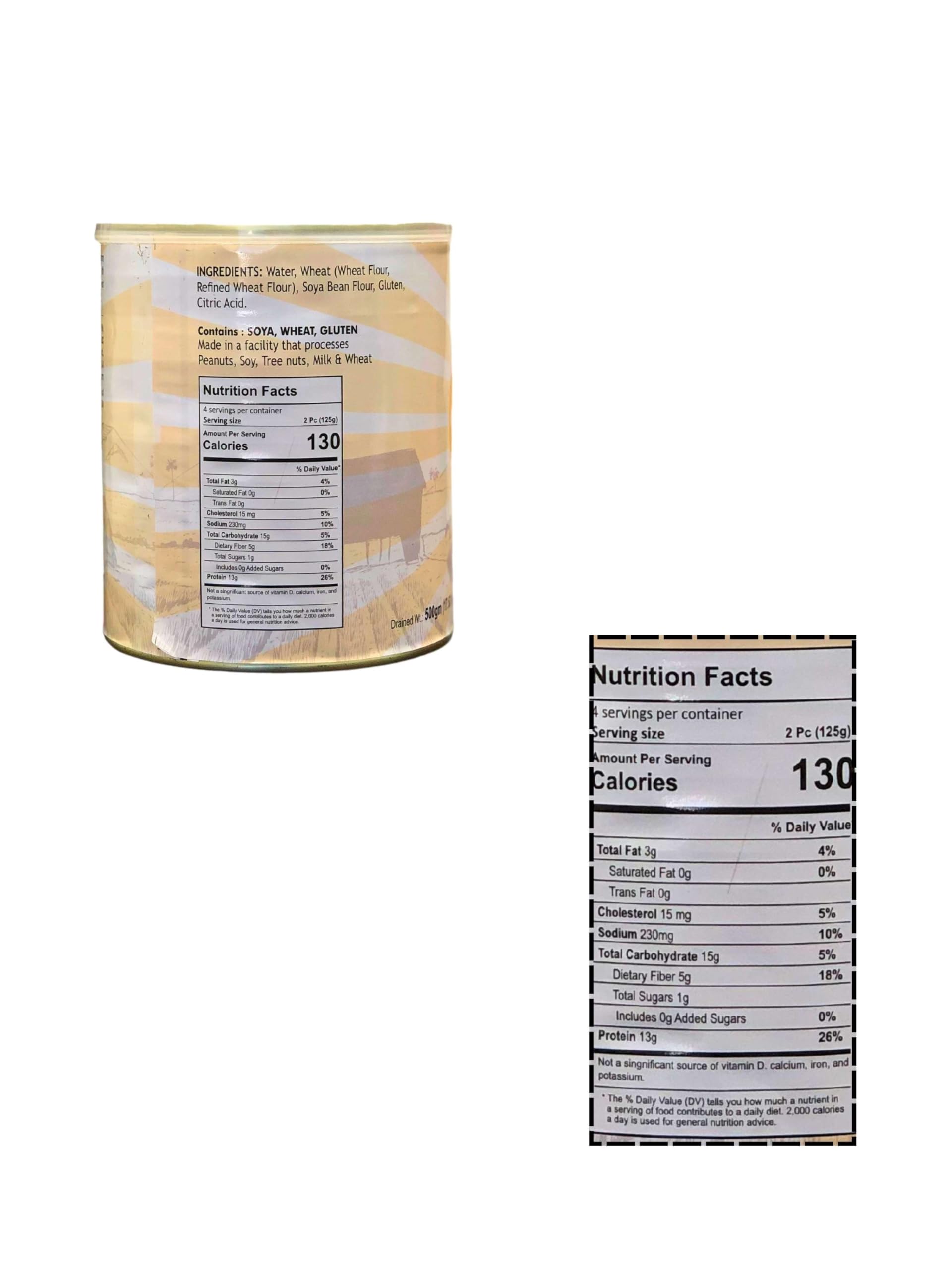 Premium Soya Chaap 850g (30 Oz) | 100% Vegan Plant-Based Protein Meat Substitute | Authentic Indian Soy Product | Fresh & Natural Ingredients | Easy-Open Lid – Perfect for Vegan Meals, Indian Cuisine & Healthy Protein Diets