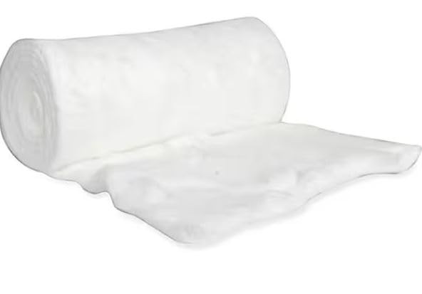 Olivice Soft Absorbent Cotton Wool Roll - 500gm Disposable Cotton Pads for Makeup Removal, Facial Cleansing, Baby Care & First Aid | Gentle on Skin for Daily Beauty Routine & Sensitive Skin Care