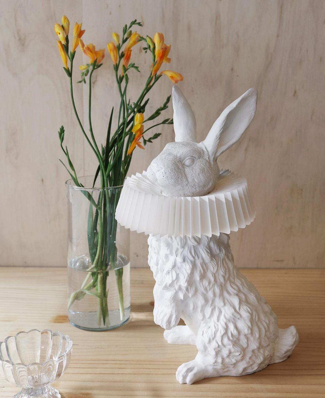 Rabbit X Table Lamp - Modern LED Nightstand Light for Bedroom, Living Room & Office - Perfect for Reading, Relaxing & Decor