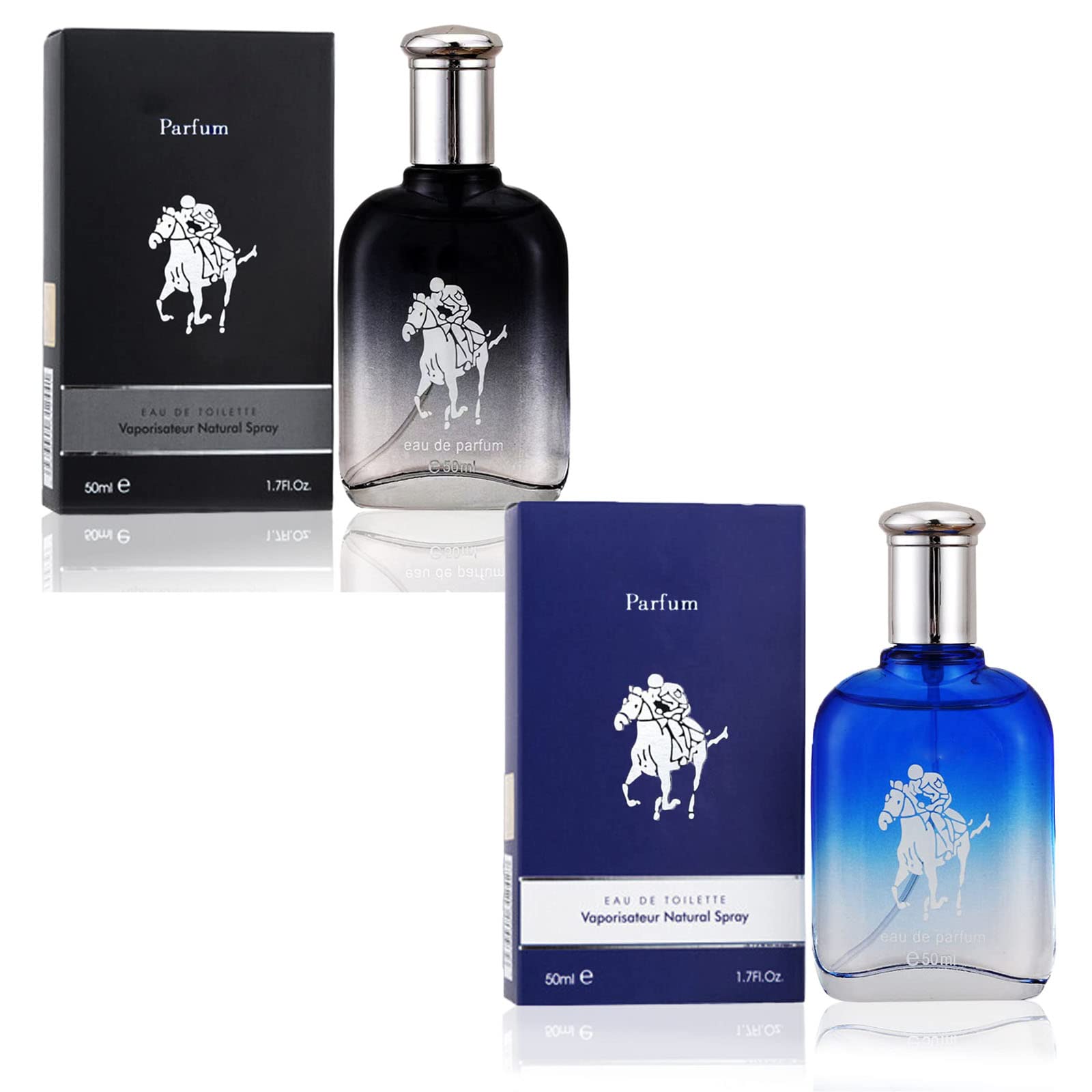 Golden Lure Pheromone Cologne for Men - Attract Women with Sexy Scent, Long Lasting Fragrance Body Spray (Black + Blue) - Perfect for Dating, Night Out & Special Occasions