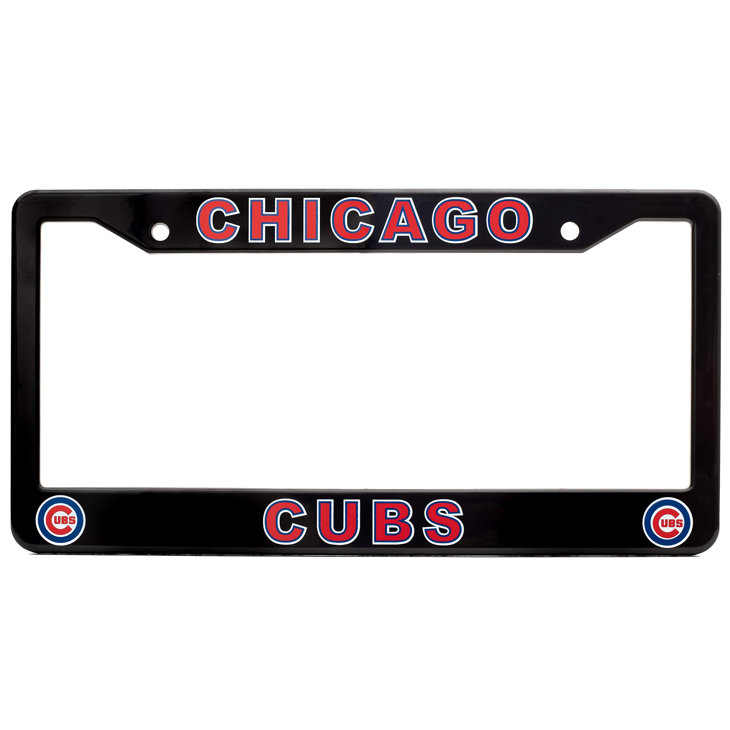 Chicago Cubs License Plate Frame - Black 12.25