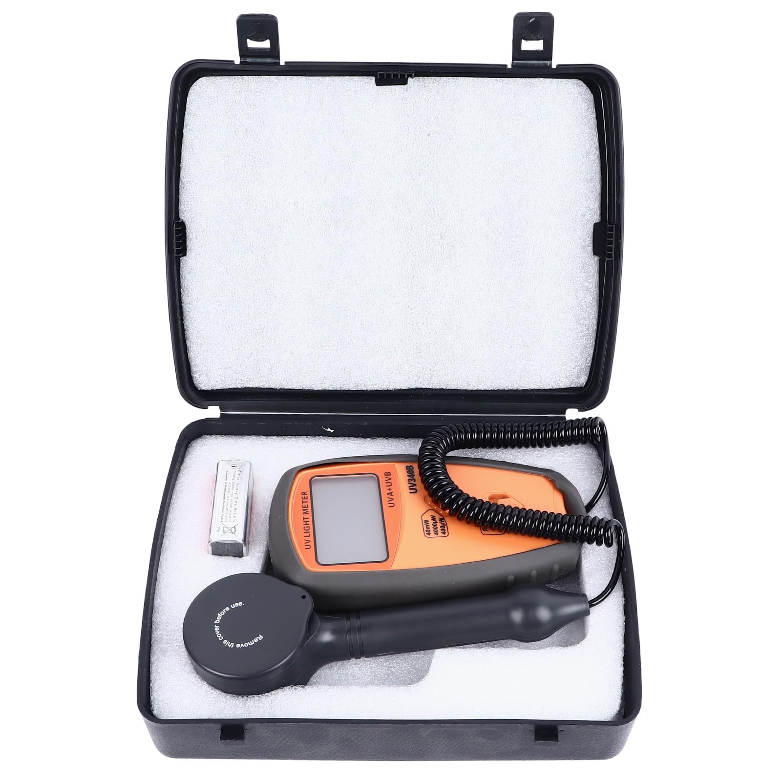 Professional UVA UVB Radiometer - High Precision 290-390nm UV Light Meter with 3 Measurement Levels | Ideal for Solar Research, Tanning Beds & UV Lamp Testing