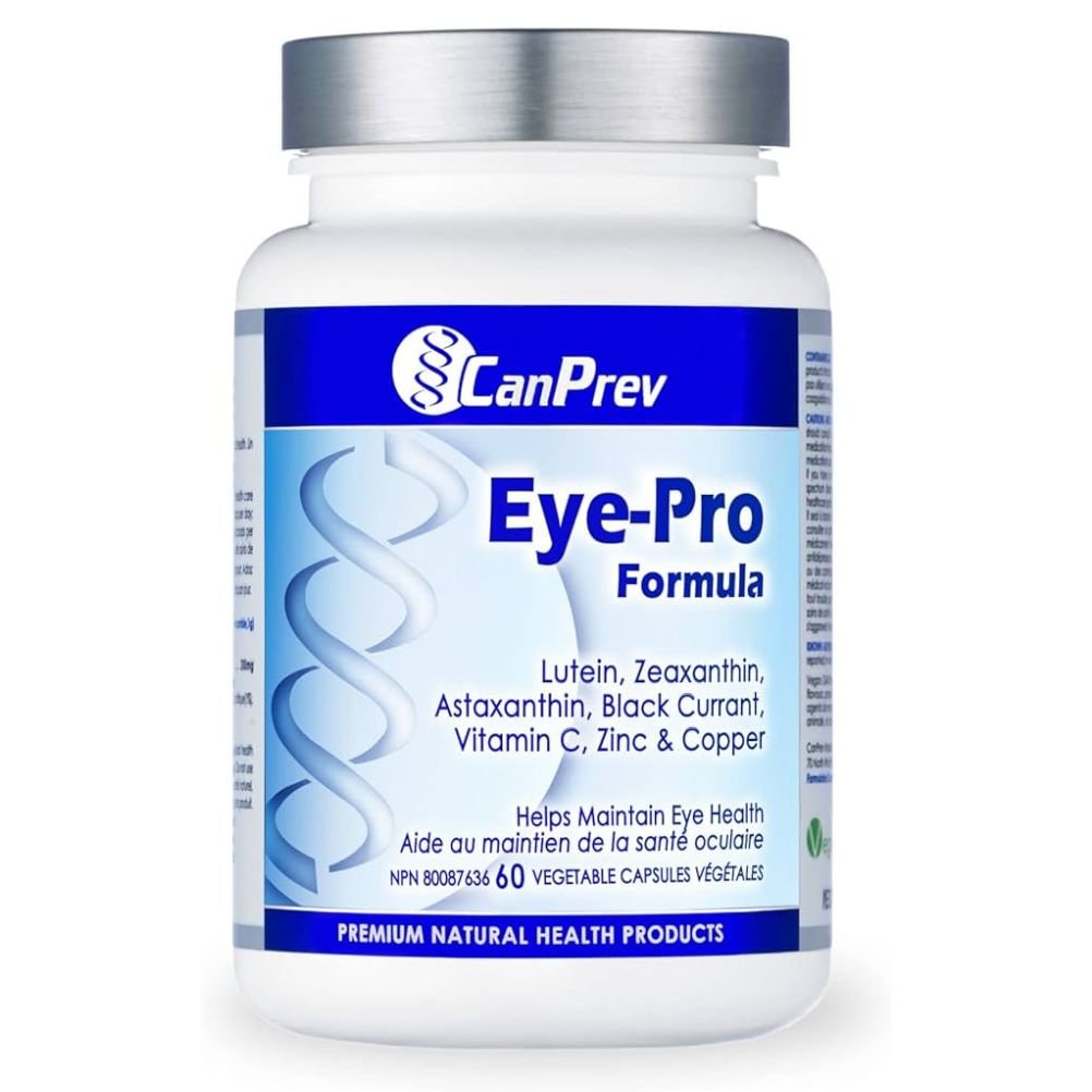 Canprev Eye Pro Formula - 60 Vegan Capsules for Vision Support & Eye Health - Perfect for Daily Eye Care & Screen Time Protection