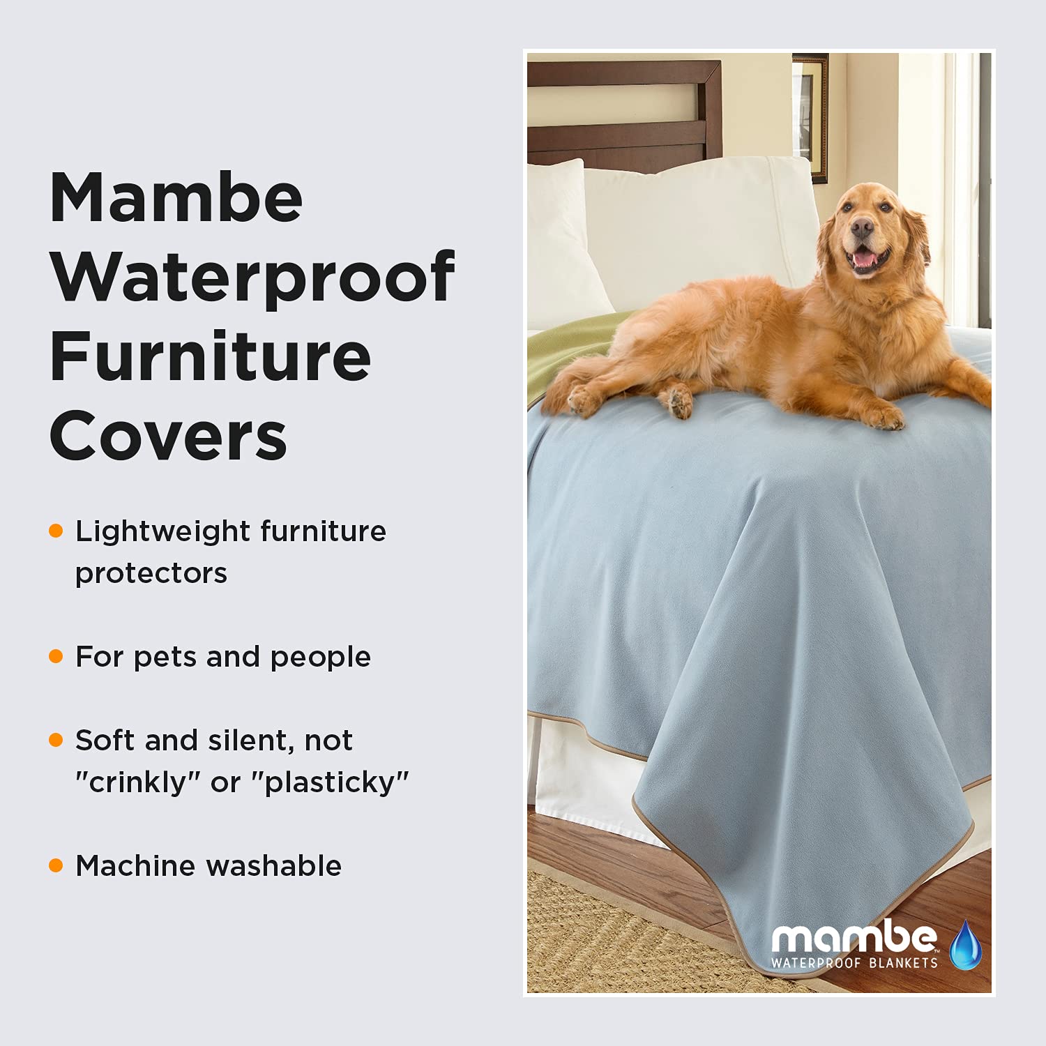 Mambe 100% Waterproof Recliner Cover 70