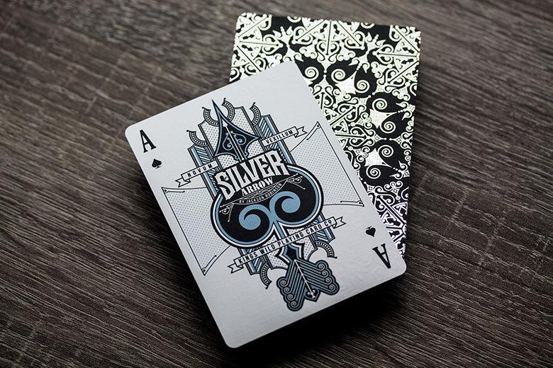 Kings Wild Silver Arrow Playing Cards - Premium Poker Cards for Magic Tricks, Cardistry & Collectors | Perfect for Game Nights & Professional Performances