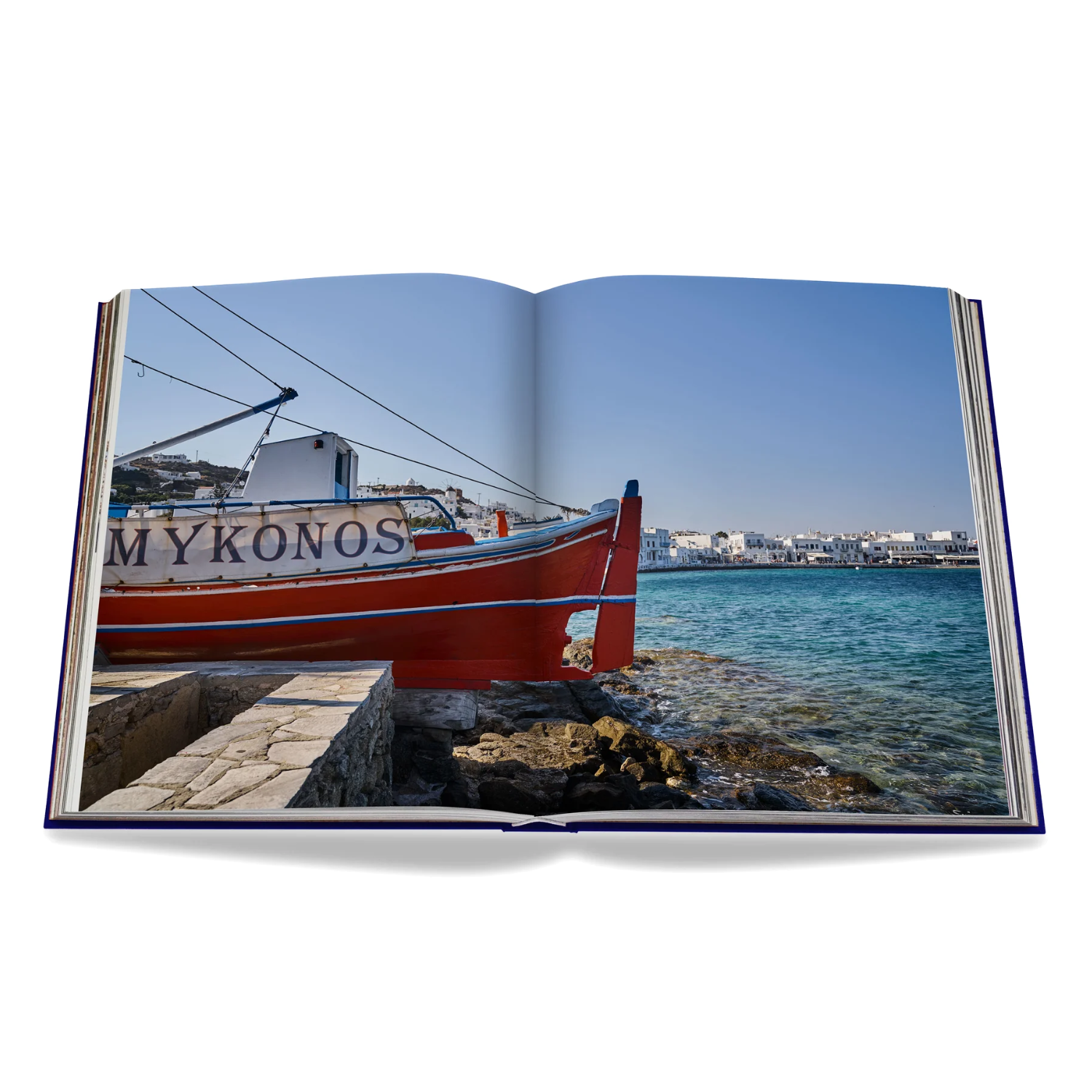 Mykonos Muse Silk Hardcover Book by Assouline - Luxury Travel & Coffee Table Decor for Home & Office