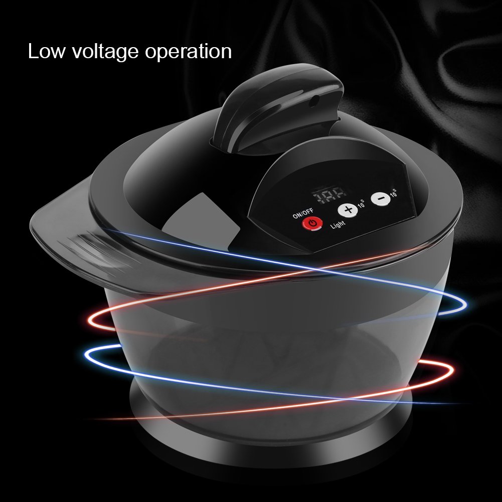 USB Rechargeable Electric Hair Color Mixing Bowl with LCD Timer - Automatic Hair Cream Mixer for Salon & Home Use, Perfect for DIY Hair Coloring & Styling Tools