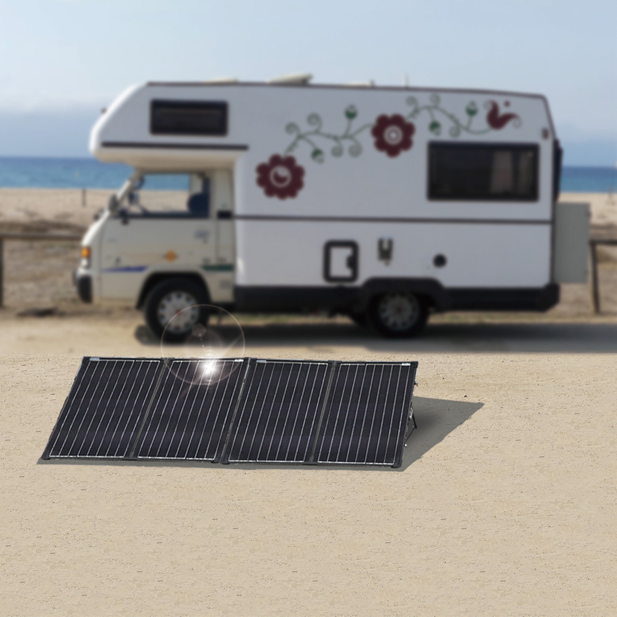 Acopower PTK 200W Portable Solar Panel Kit - Foldable Briefcase Design for Camping, RV, Off-Grid Power & Emergency Backup