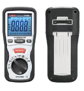 DT-5302 Digital Ground Resistance Tester - Low Resistance Meter, Insulation Tester for Electrical Safety Testing - Perfect for Industrial Maintenance, Home Wiring & DIY Projects
