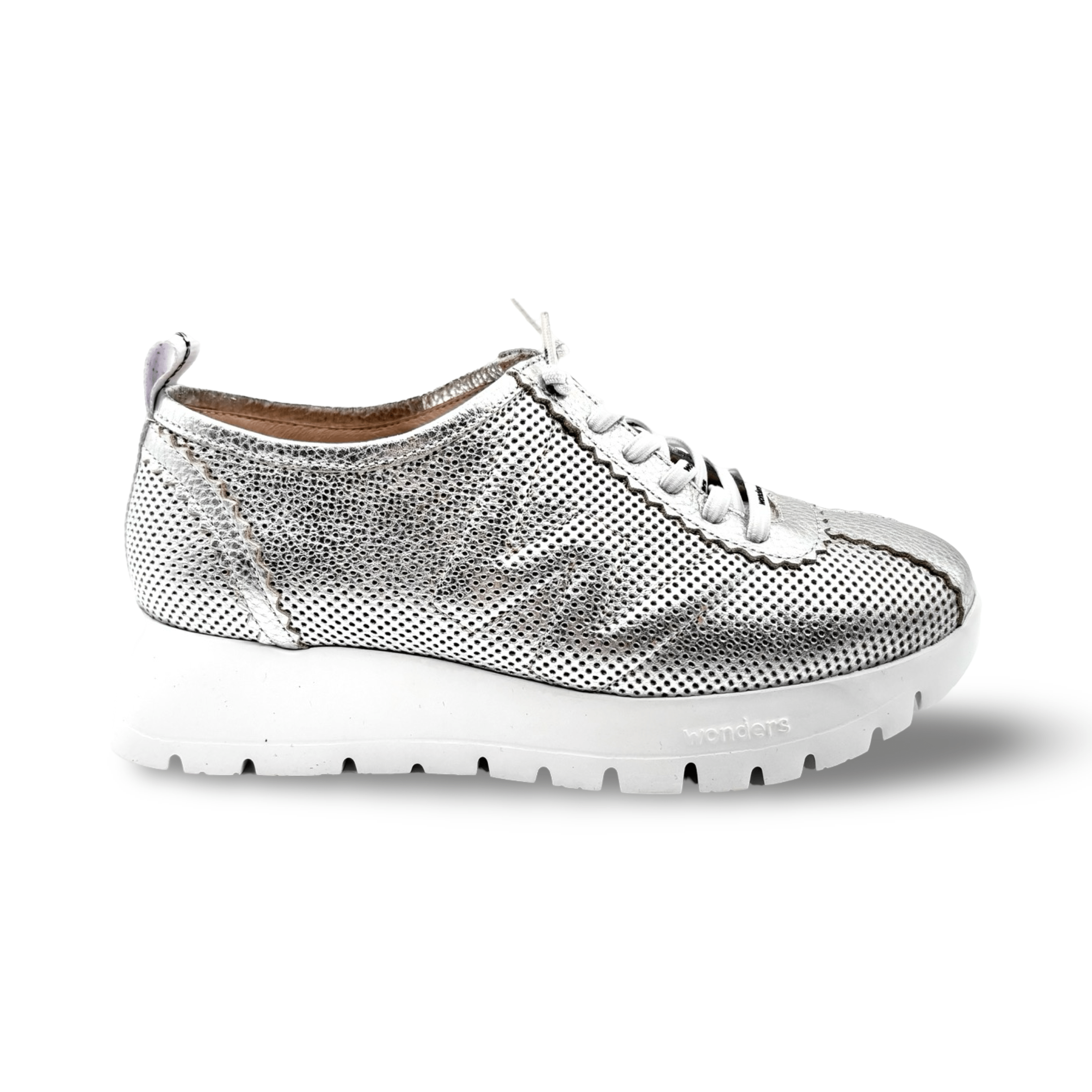 A2424 Silver Metallic Sneakers for Men - Lightweight Comfortable Walking Shoes for Gym, Running & Casual Wear | Trendy Fashion Sneakers for Everyday Use