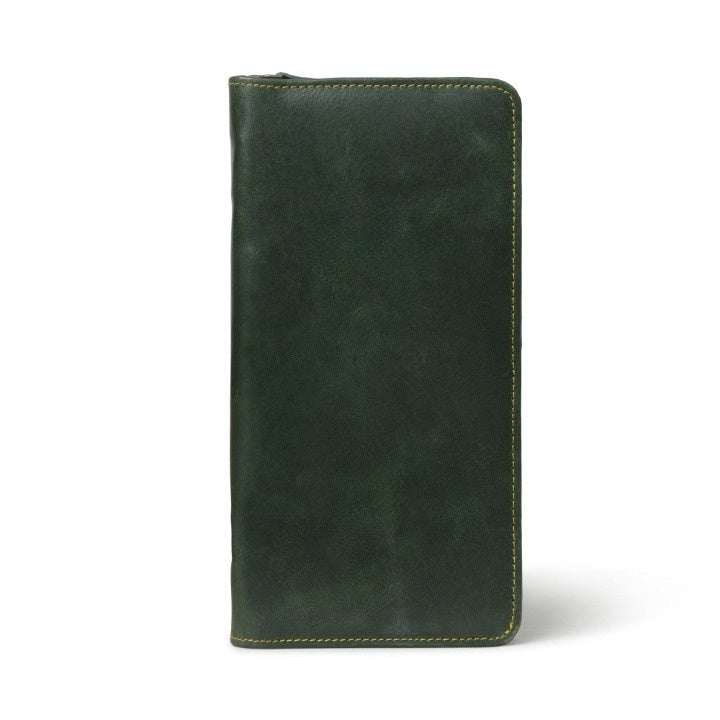 Blair Women's RFID Blocking Leather Wallet - Olive Green Crossbody Clutch for Travel, Shopping & Everyday Use