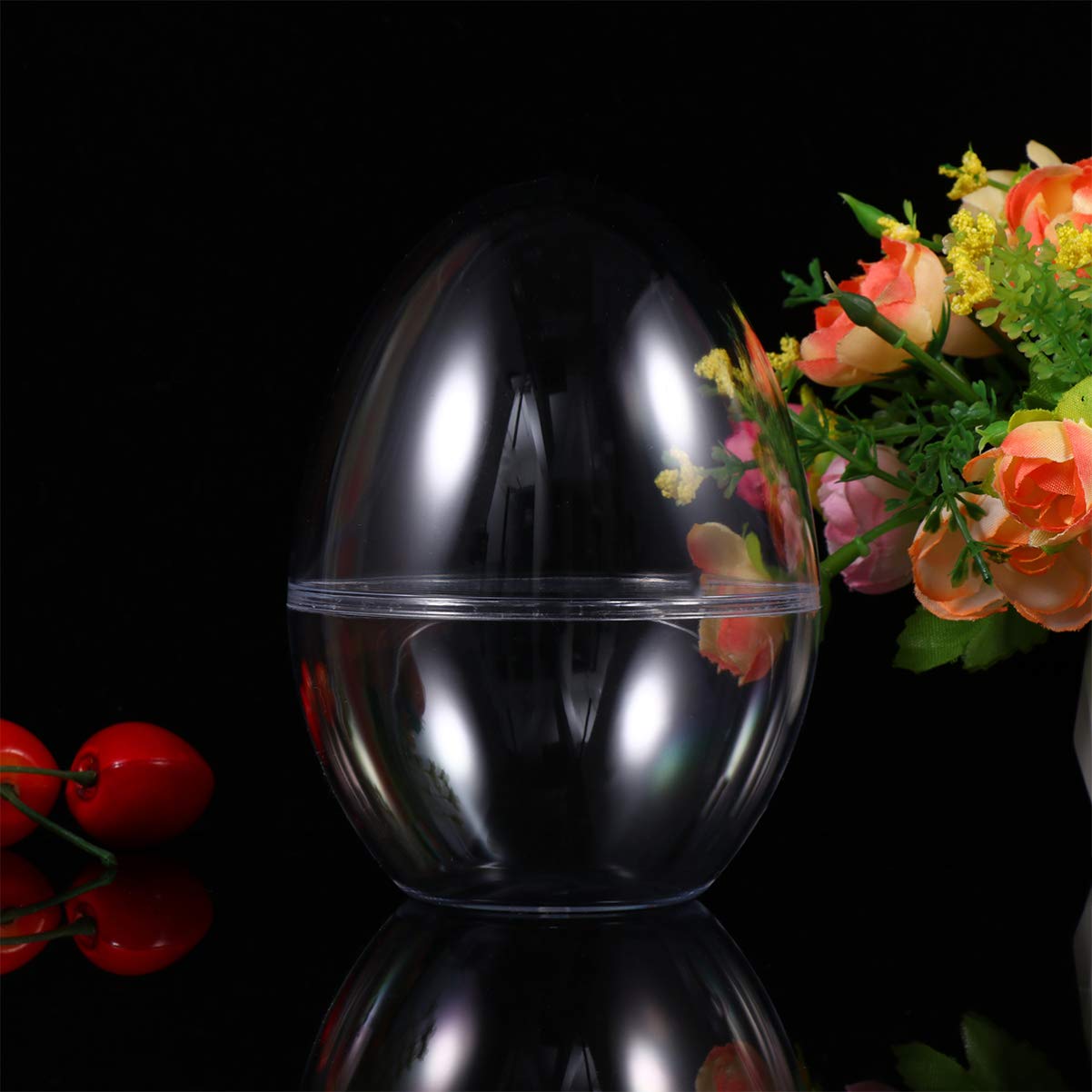 TENDYCOCO 4 Pack Clear Fillable Ornament Candy Boxes for Easter, Christmas, Wedding & Party Decorations - Perfect for Holiday Gifts, DIY Crafts & Home Decor