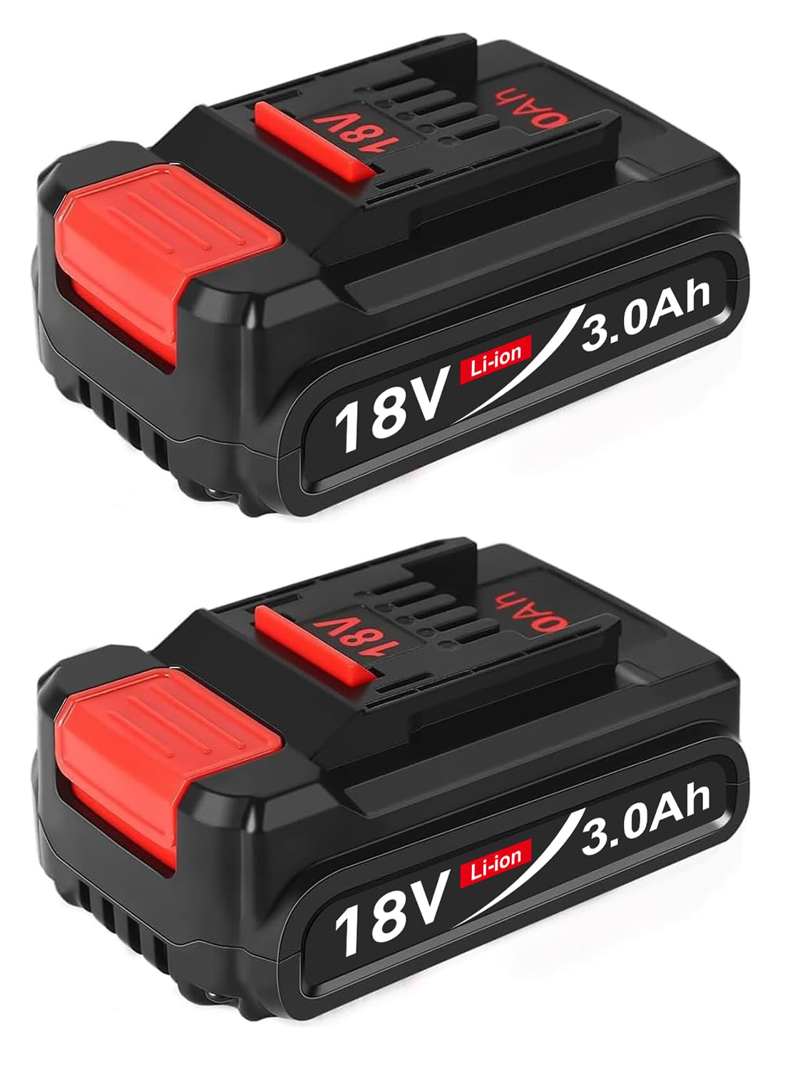 Bsioff 2-Pack 18V 3.0Ah Replacement Battery for Einhell PXC Power Tools - Compatible with All PXC Devices, Level 3 LED Display - Perfect for Cordless Drills, Saws & Garden Tools