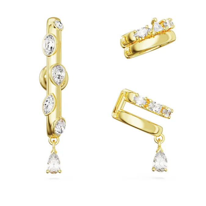 Dextera Ear Cuff Set of 3 - Trendy Non-Pierced Earrings for Women - Perfect for Parties, Weddings & Everyday Wear