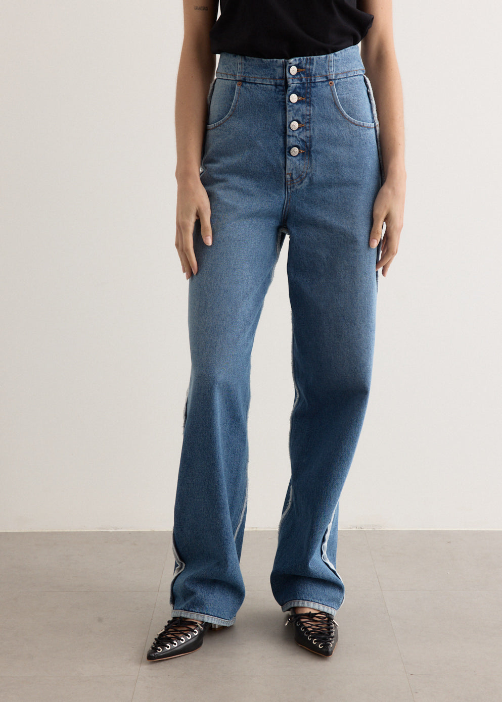 Men's Casual Pants with 5 Pockets - Comfortable Stretch Denim Jeans (Style S52La0263-967, Blue) for Work, Travel & Everyday Wear