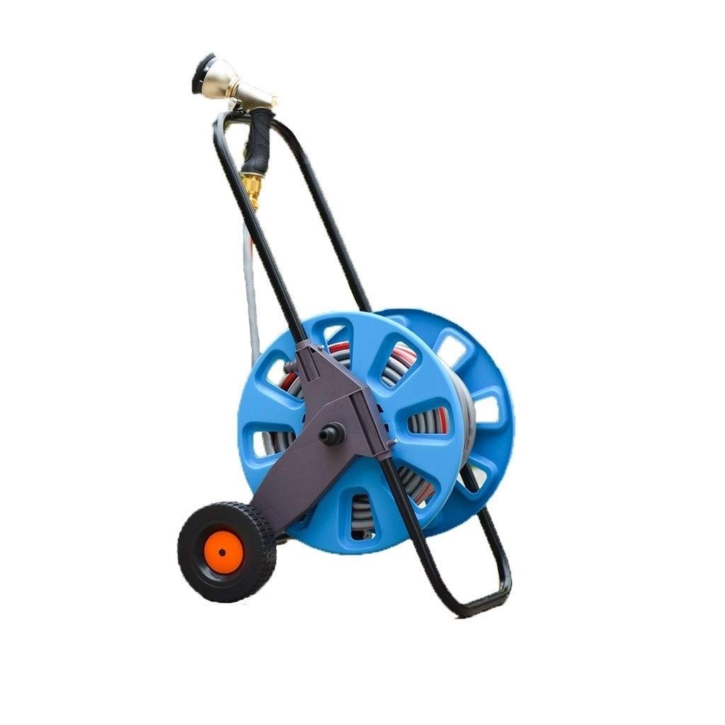 **Upgraded JN Garden Water Pipe - High Pressure Telescopic Hose with Wheeled Waterwheel, 40M Length for Lawn, Garden & Car Washing**