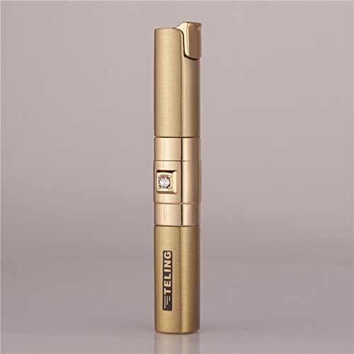 Premium Women's Open Flame Butane Lighter - Elegant & Refillable Windproof Lighter for Cigarettes, Candles, Camping & Outdoor Use - Perfect Gift for Her