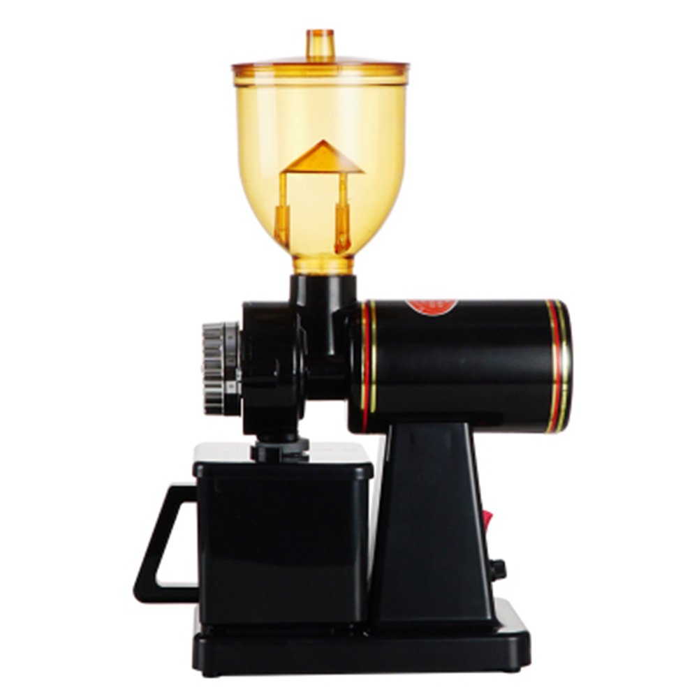 TOPCHANCES 100W Electric Burr Coffee Grinder - Automatic Coffee Bean Grinder with Adjustable Coarseness, 220V Black - Perfect for Espresso, French Press & Cold Brew at Home