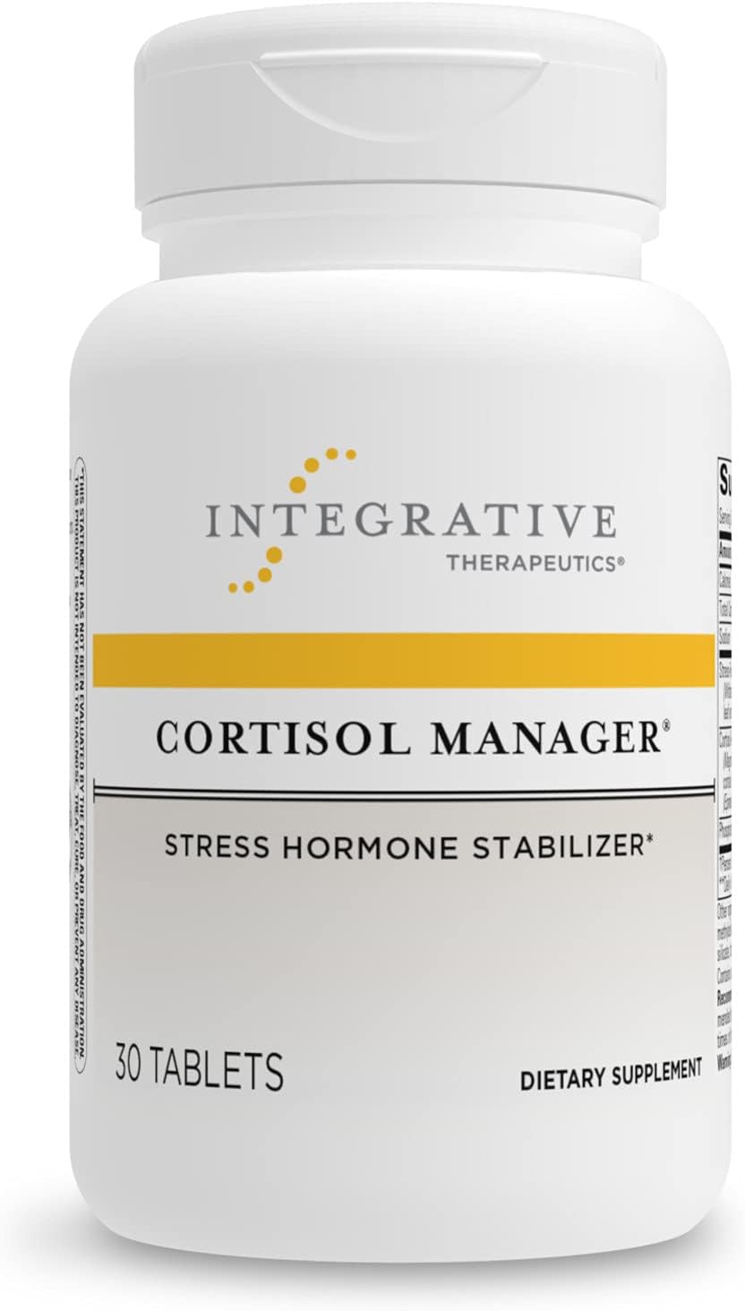 Integrative Therapeutics Cortisol Manager® - Natural Stress Relief & Cortisol Support Supplement for Relaxation & Sleep - Perfect for Work, Travel & Daily Stress Management