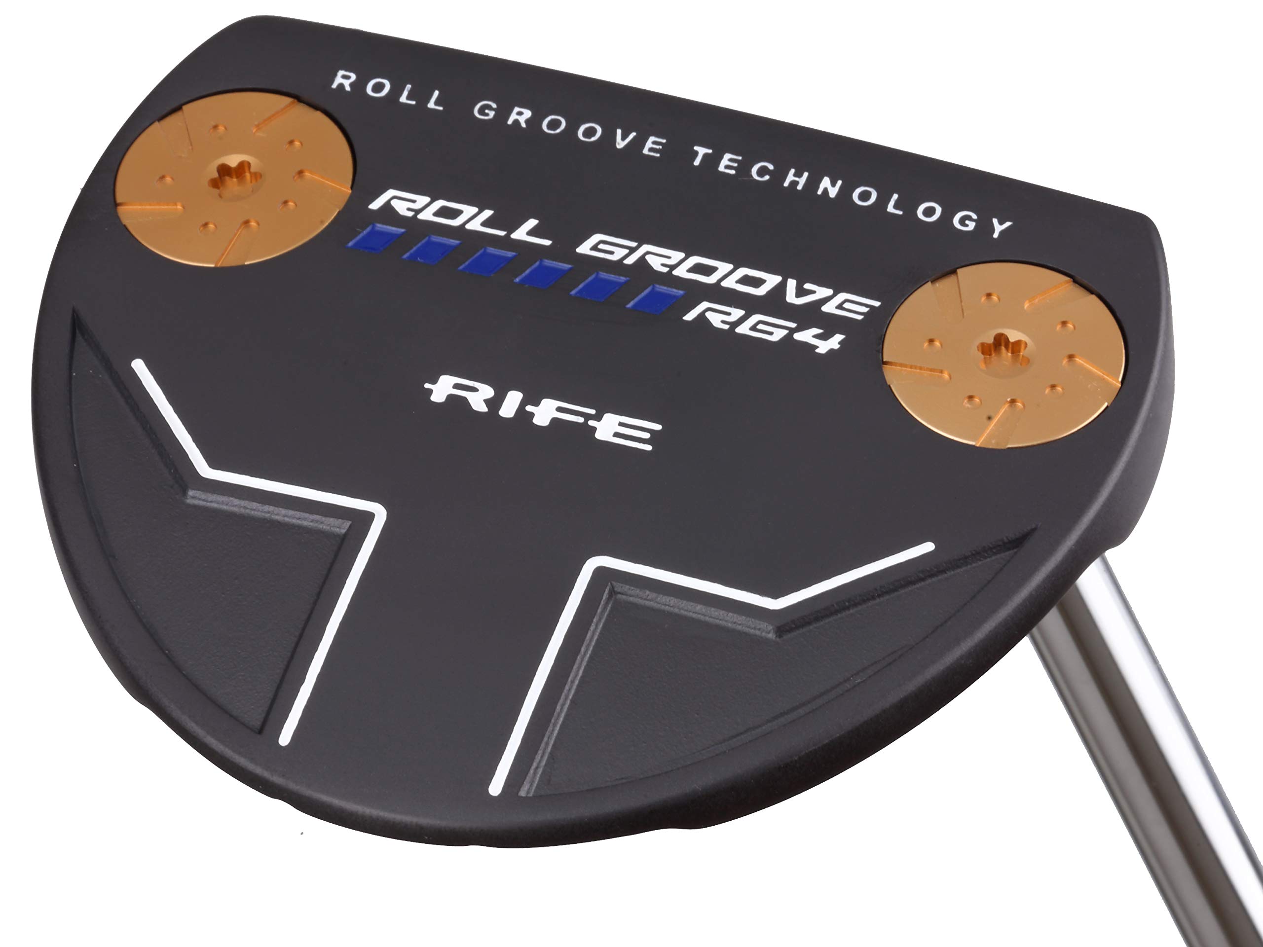 RG4 Right Handed Full Mallet Putter with Roll Groove Technology - Precision Milled Face for Perfect Weight Distribution & Balance | Ideal for Golf Putting Greens & Practice