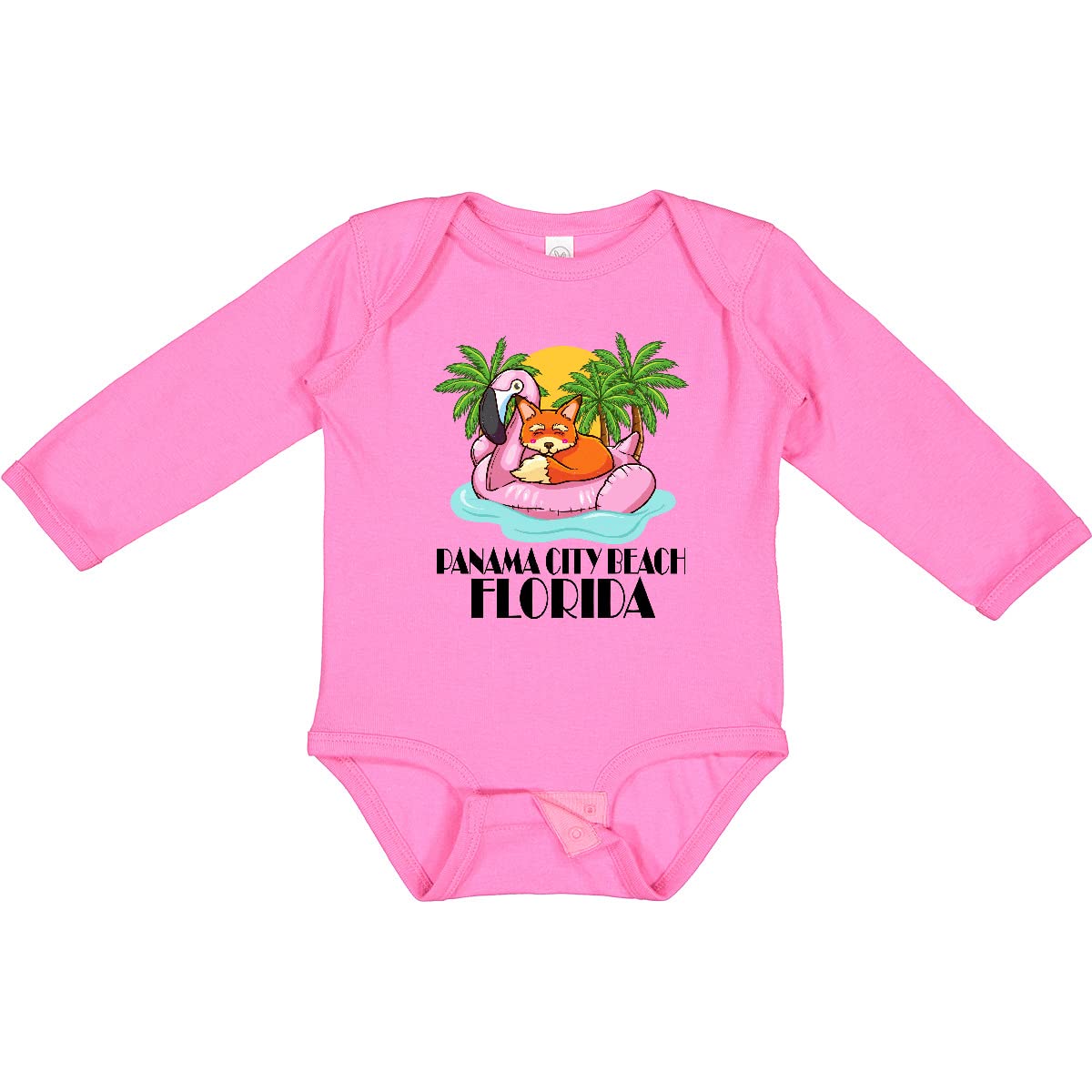 Inktastic Panama City Beach Vacation Long Sleeve Baby Bodysuit - Soft Cotton Onesie for Newborns & Infants - Perfect for Beach Trips, Family Photos & Holiday Gifts