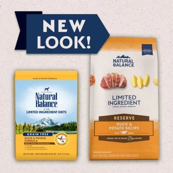 Natural Balance Reserve Grain-Free Duck & Potato Recipe Dry Dog Food - High Protein, Hypoallergenic for Sensitive Stomachs - Perfect for Adult Dogs with Allergies or Digestive Issues