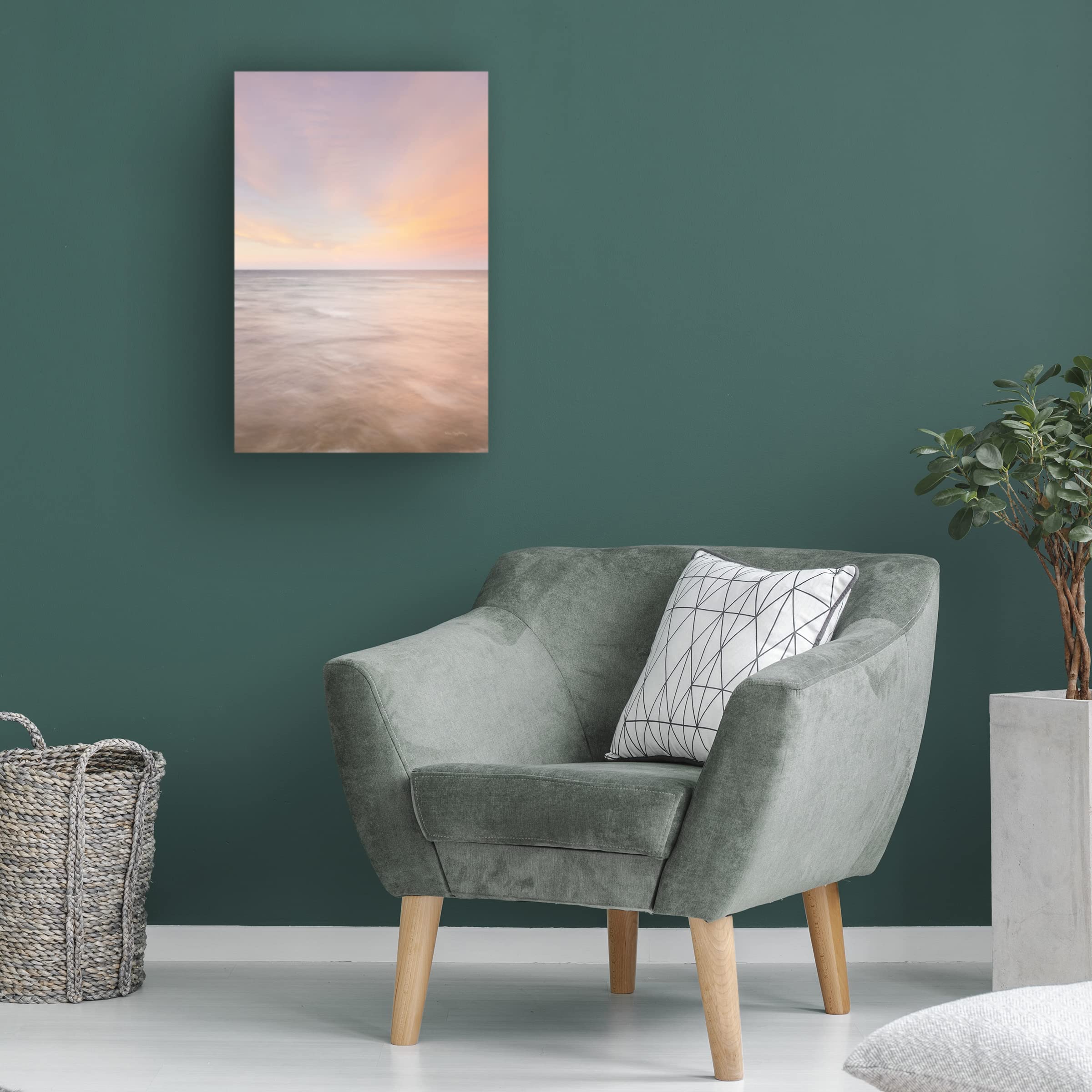 Alan Majchrowicz 'Lake Superior Clouds III' Canvas Wall Art Print - Stunning Landscape Painting for Living Room, Bedroom & Office Decor - Premium Trademark Fine Art Collection