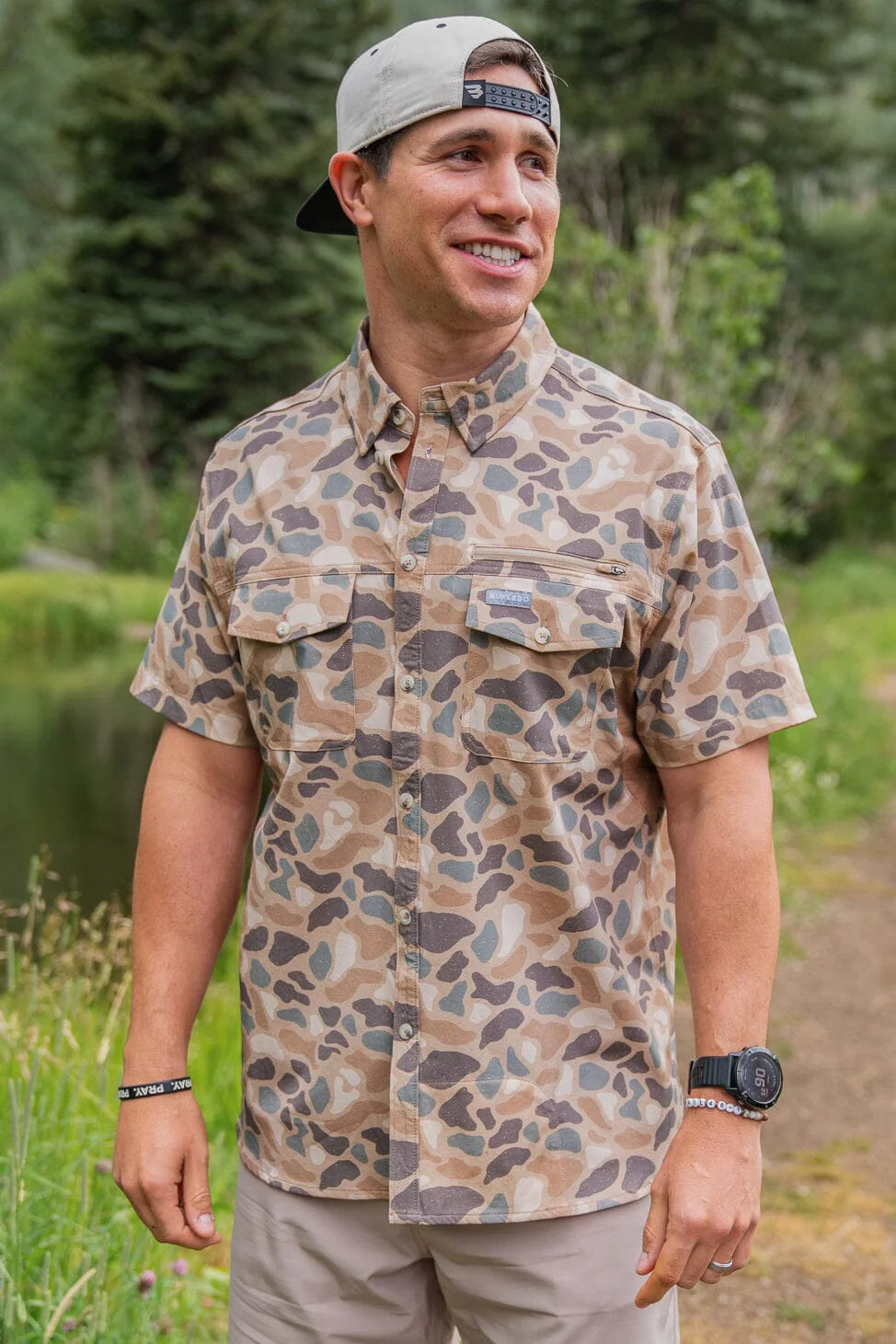 Burlebo Performance Outdoor Shirt - Lightweight Quick-Dry Hiking & Camping Shirt for Men - Perfect for Adventure Travel, Backpacking & Outdoor Activities