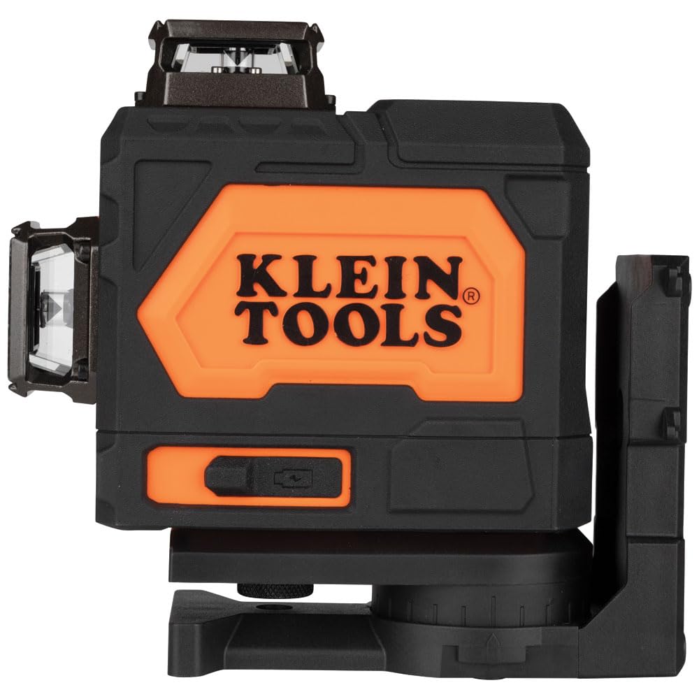 Klein Tools 93PLL Self-Leveling Laser Level - Bright Green 3x360° Planes, Rechargeable Battery & Magnetic Mount for Construction, Remodeling, and DIY Projects