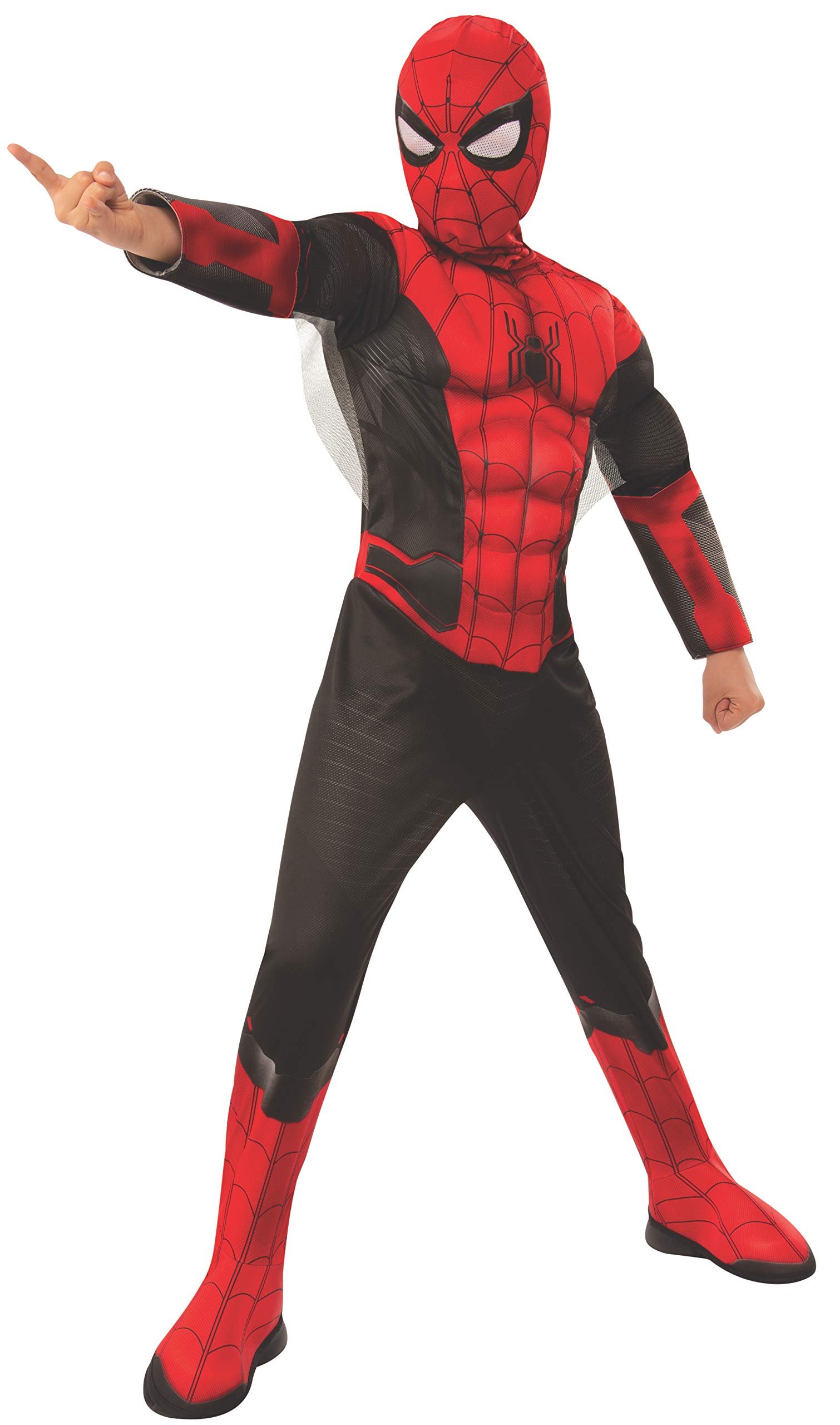 Marvel Spider-Man Far From Home Deluxe Costume & Mask Set for Kids - Official Licensed Superhero Outfit for Halloween, Cosplay & Dress-Up Parties