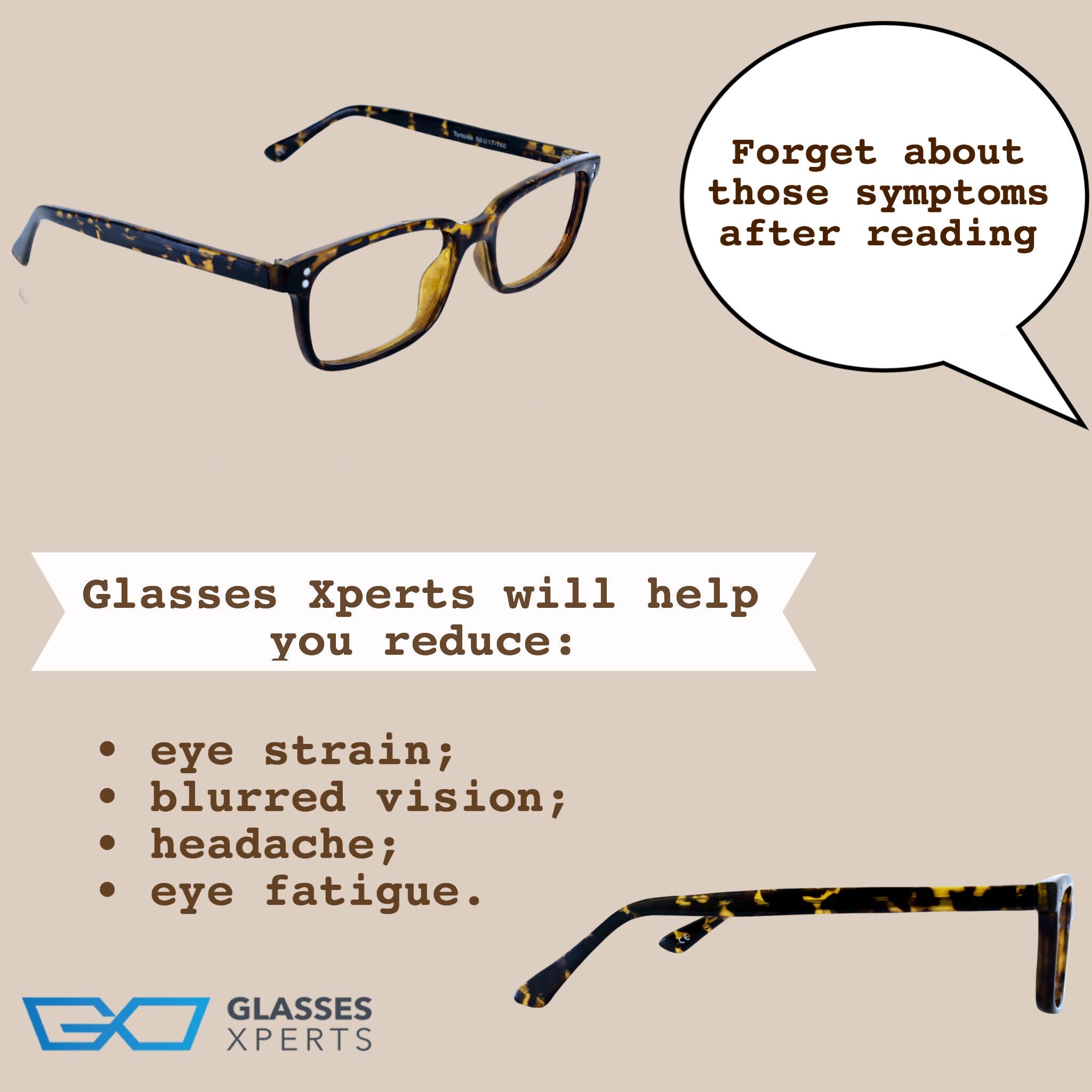 Blue Light Blocking Reading Glasses for Women & Men - Anti-Glare Computer Glasses for Screen Time & Digital Eye Strain Relief - Perfect for Office Work, Gaming & Reading