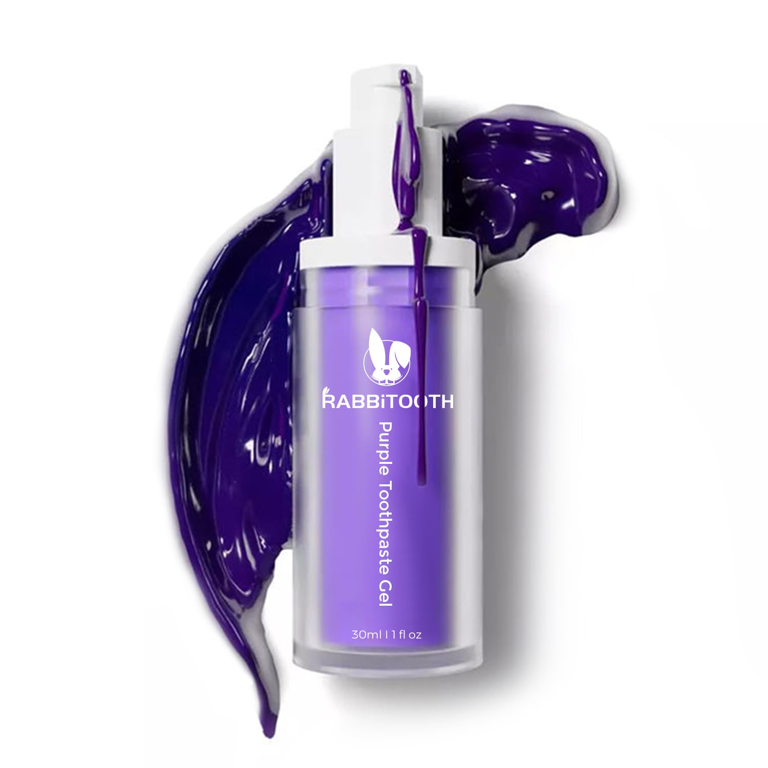 Rabbitooth Purple Toothpaste for Teeth Whitening - Color Corrector Serum to Reduce Yellow Tones & Brighten Teeth | Non-Invasive, Zero Sensitivity (30ml) | Perfect for Coffee & Wine Lovers, Daily Whitening Care