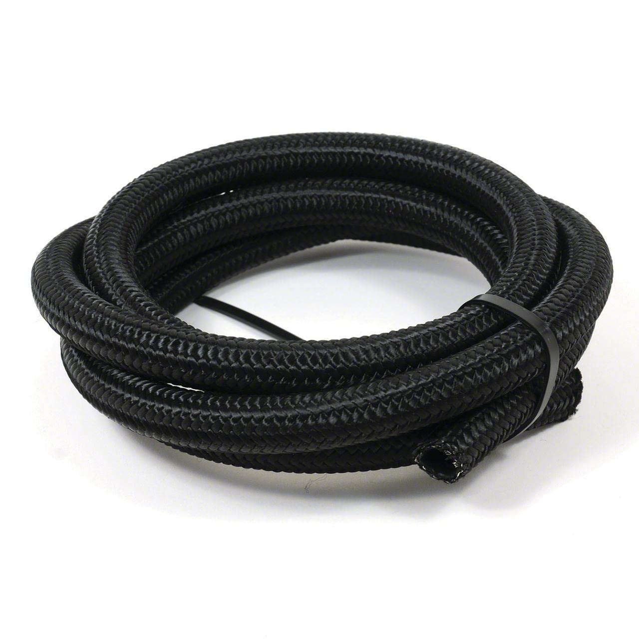 5350810 Black Nylon Stainless Steel Braided Hose -8AN x 10