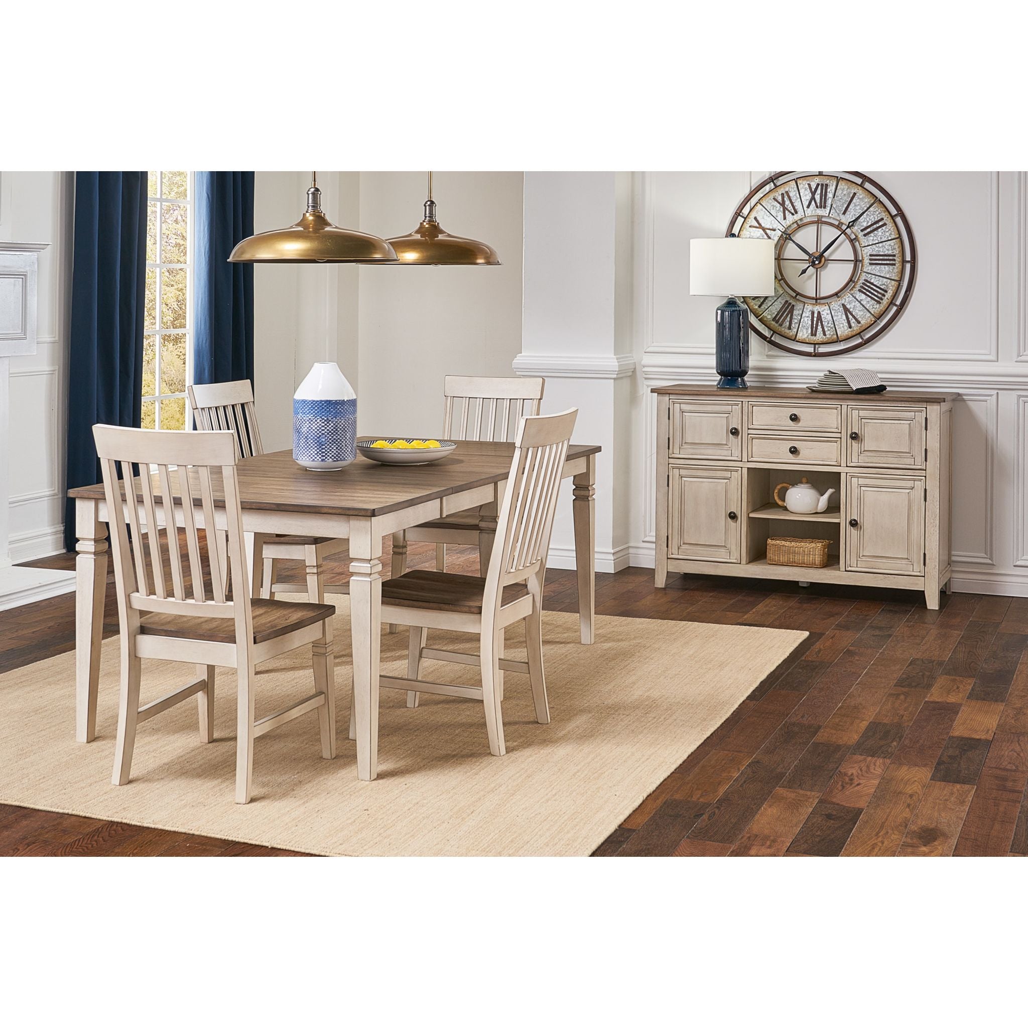Beacon Dining Set - Modern 5-Piece Table and Chairs for Kitchen, Dining Room, or Outdoor Patio | Perfect for Family Meals, Entertaining Guests & Small Spaces