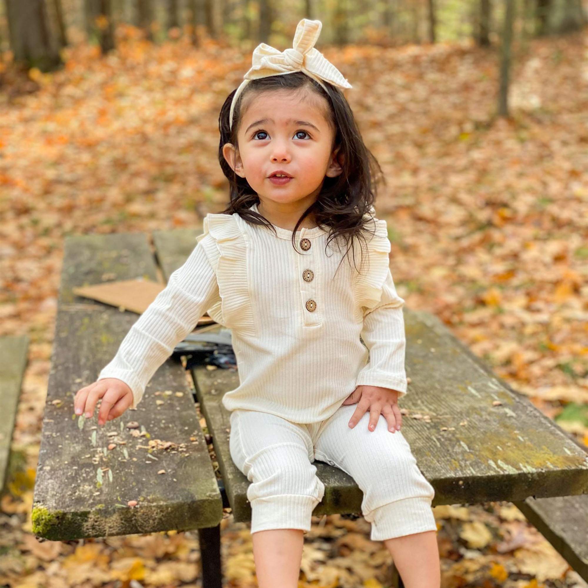 Renotemy Newborn Baby Girl Clothes - Fall & Winter Outfits, Infant Rompers, Solid Jumpsuits & Bodysuits - Soft Cotton Cute Baby Clothes for Girls - Perfect for Daily Wear, Family Photos & Special Occasions