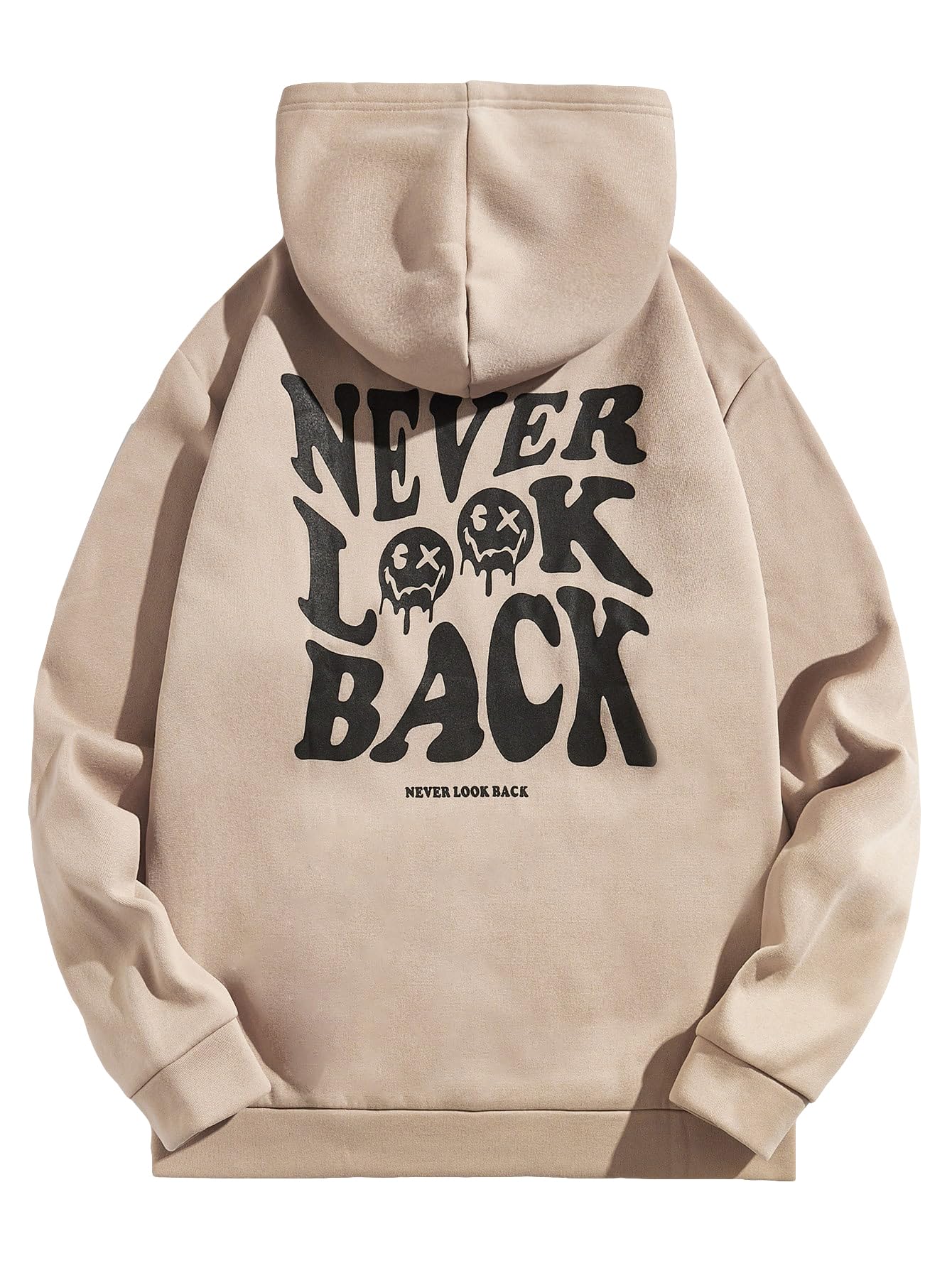 SOLY HUX Men's Graphic Letter Hoodie - Long Sleeve Pullover Sweatshirt with Drawstring Hood & Kangaroo Pocket | Casual Streetwear for Everyday Wear, Gym, and Outdoor Activities