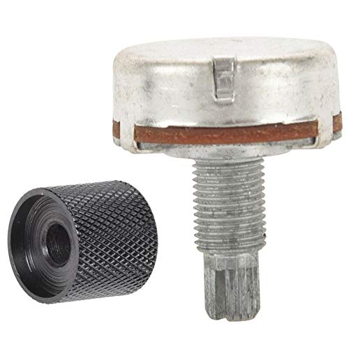 1PCS Black Electric Guitar Volume Tone Control Knob & 1PCS A500K OHM Potentiometer - Replacement Parts for Electric Guitar DIY Repair and Maintenance - Perfect for Gibson, Fender, Ibanez Guitars