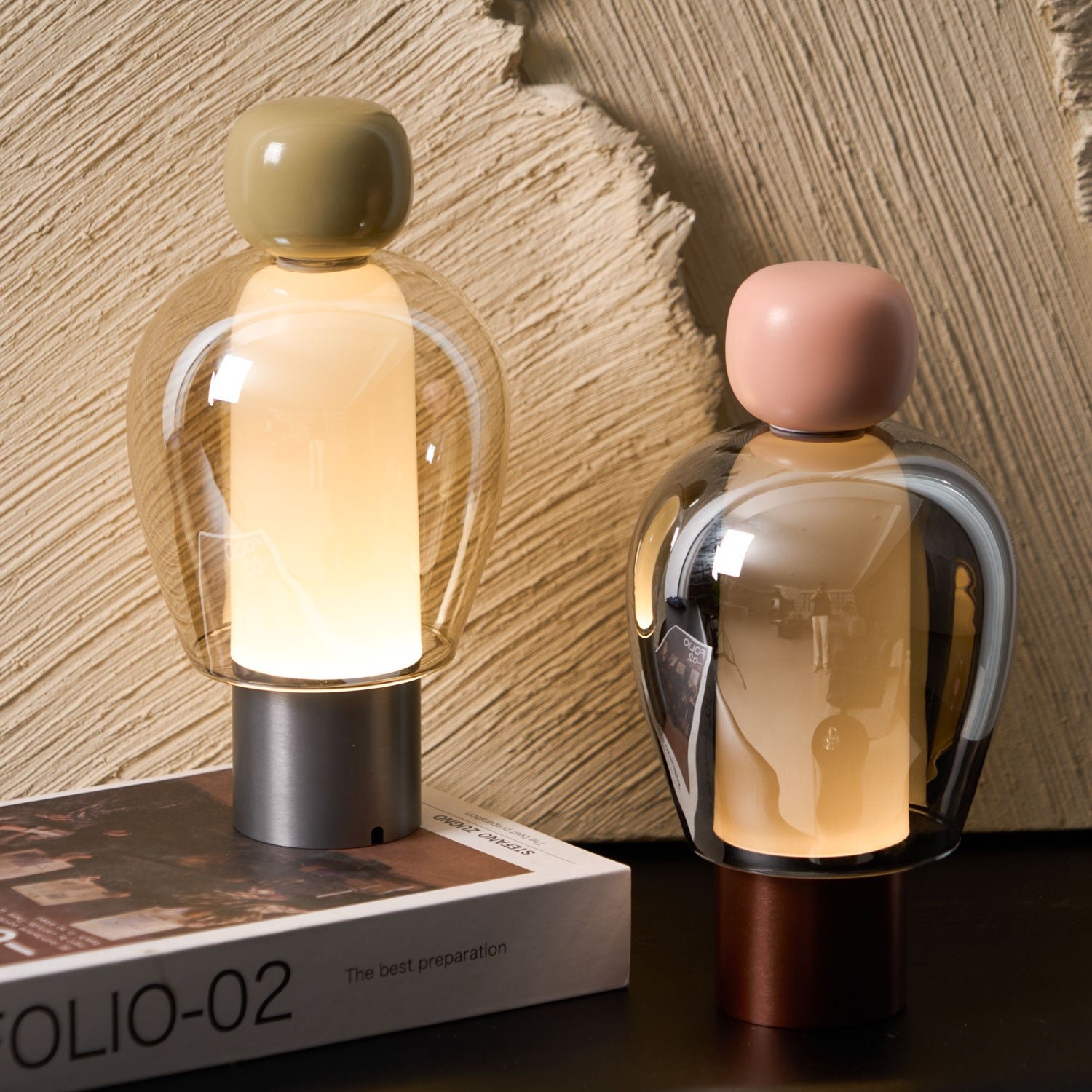 Lumina Joy Table Lamp - Modern LED Nightstand Lamp with Touch Control, Dimmable Warm White Light for Bedroom, Living Room, Office - Perfect for Reading, Relaxing & Decor