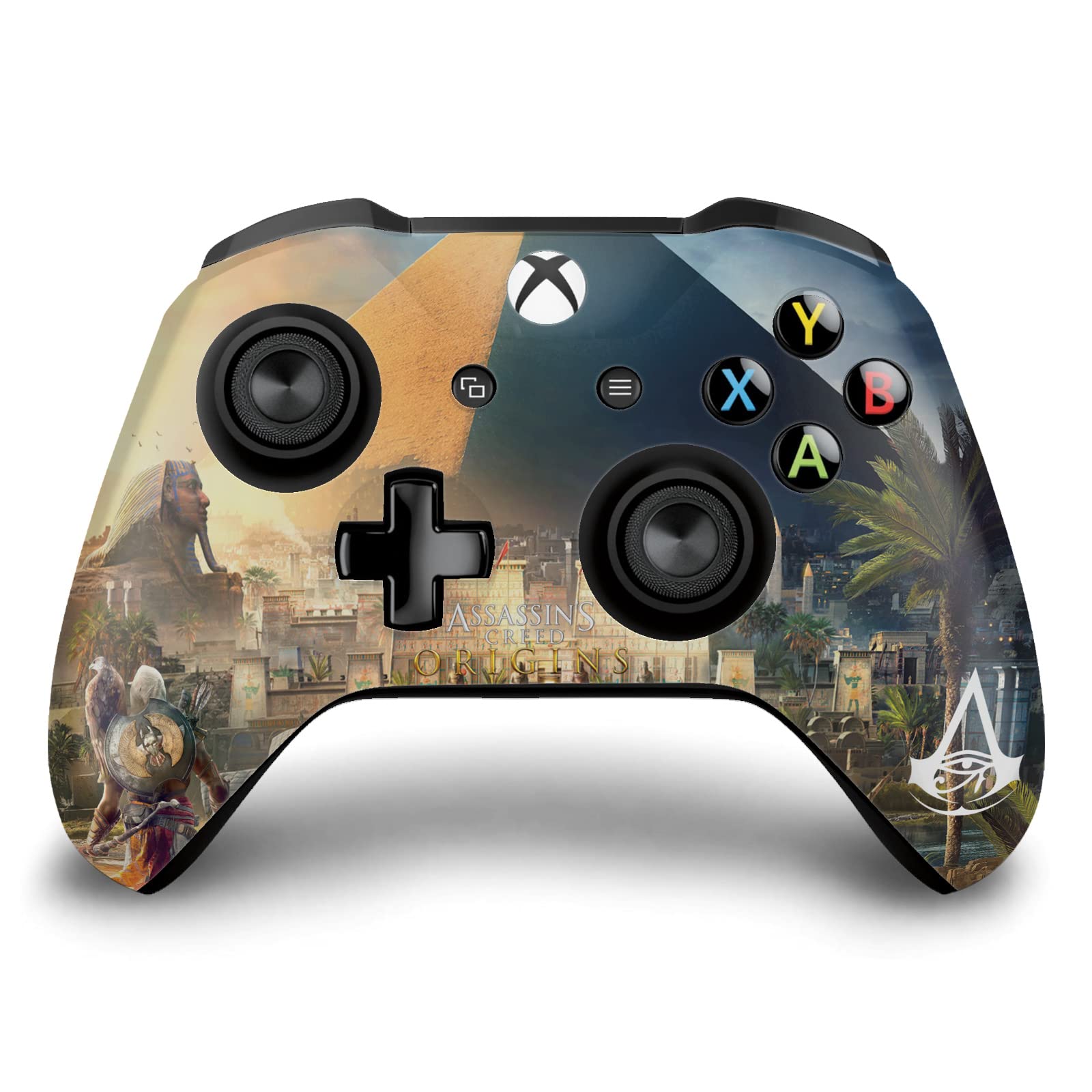 Officially Licensed Assassin's Creed Bayek Origins Vinyl Sticker Skin for Xbox One S/X Controller - Gaming Decal with Matte Finish - Perfect for Gamers & Collectors